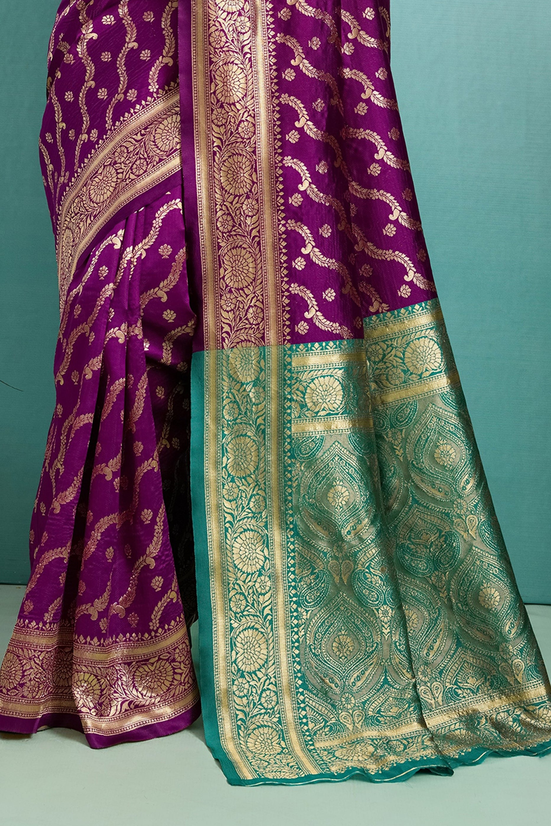 Purple Woven Silk Saree-SAR12513_4_SareeButa.com