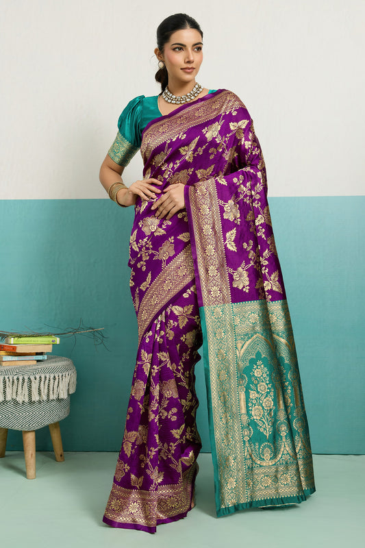 Purple Woven Silk Saree-SAR12518_1_SareeButa.com