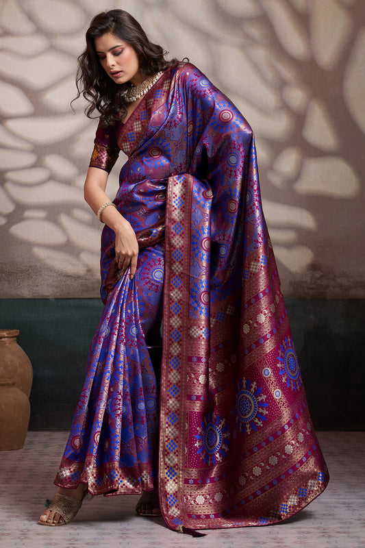 Purple Woven Silk Saree-SAR12552_1_SareeButa.com