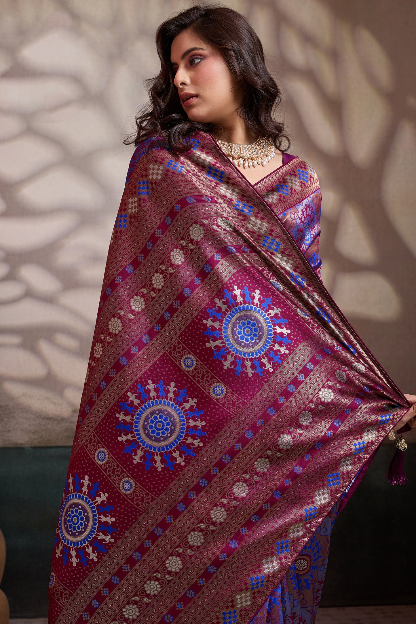 Purple Woven Silk Saree-SAR12552_2_SareeButa.com