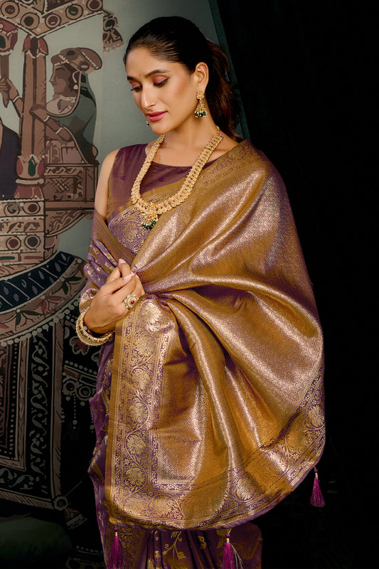 Purple Woven Silk Saree-SAR12620_2_SareeButa.com