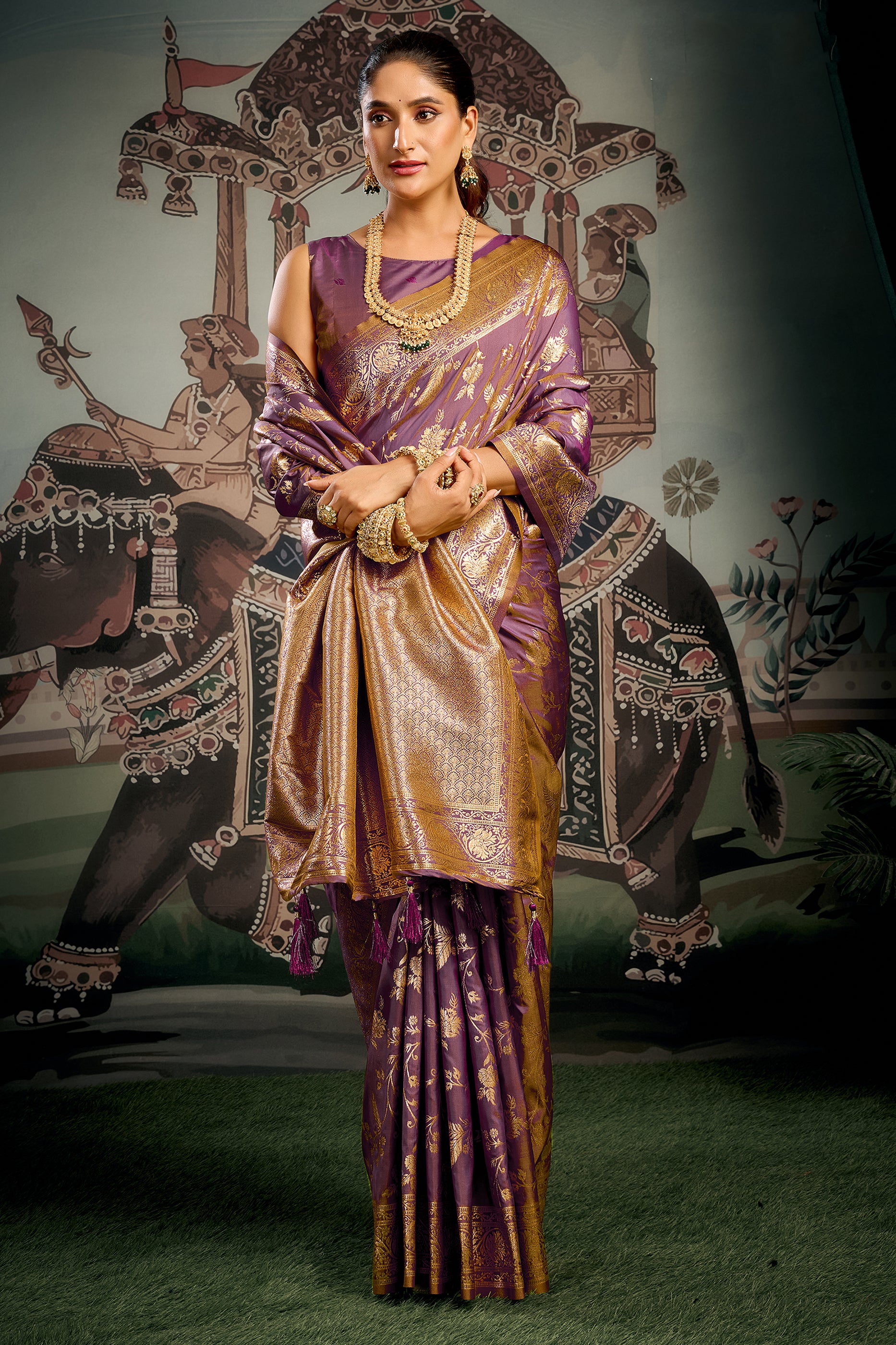 Purple Woven Silk Saree-SAR12620_4_SareeButa.com