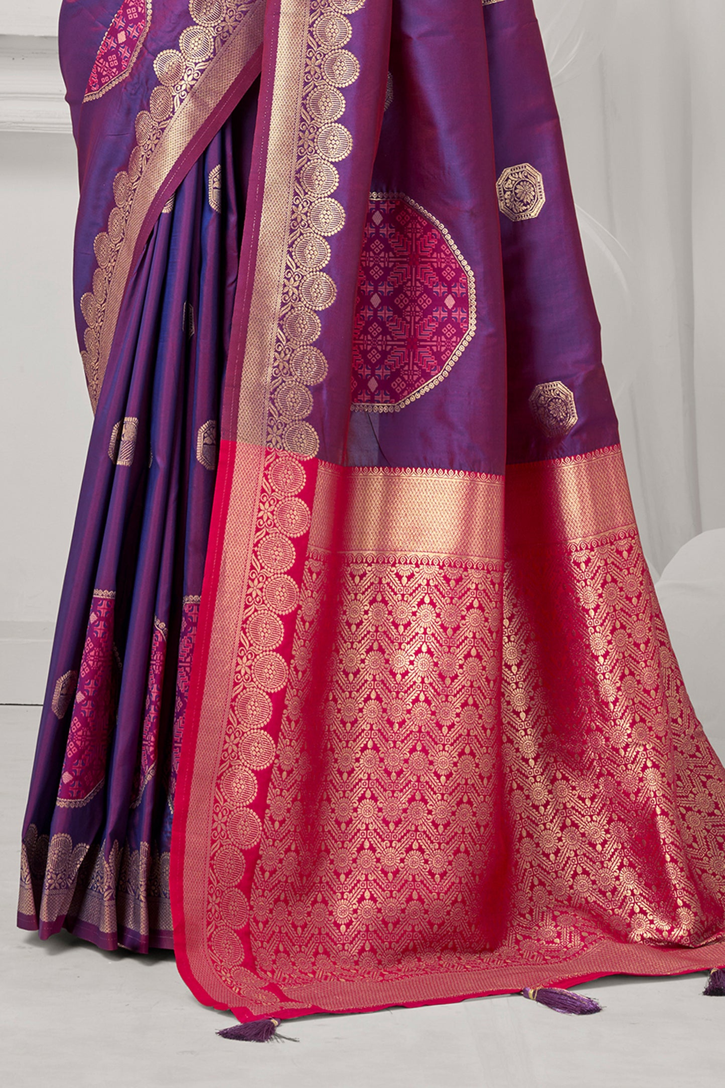 Purple Woven Silk Saree-SAR12679_3_SareeButa.com