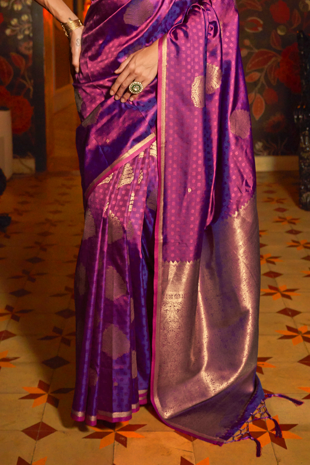 Purple Woven Silk Saree-ZB133031_4_SareeButa.com