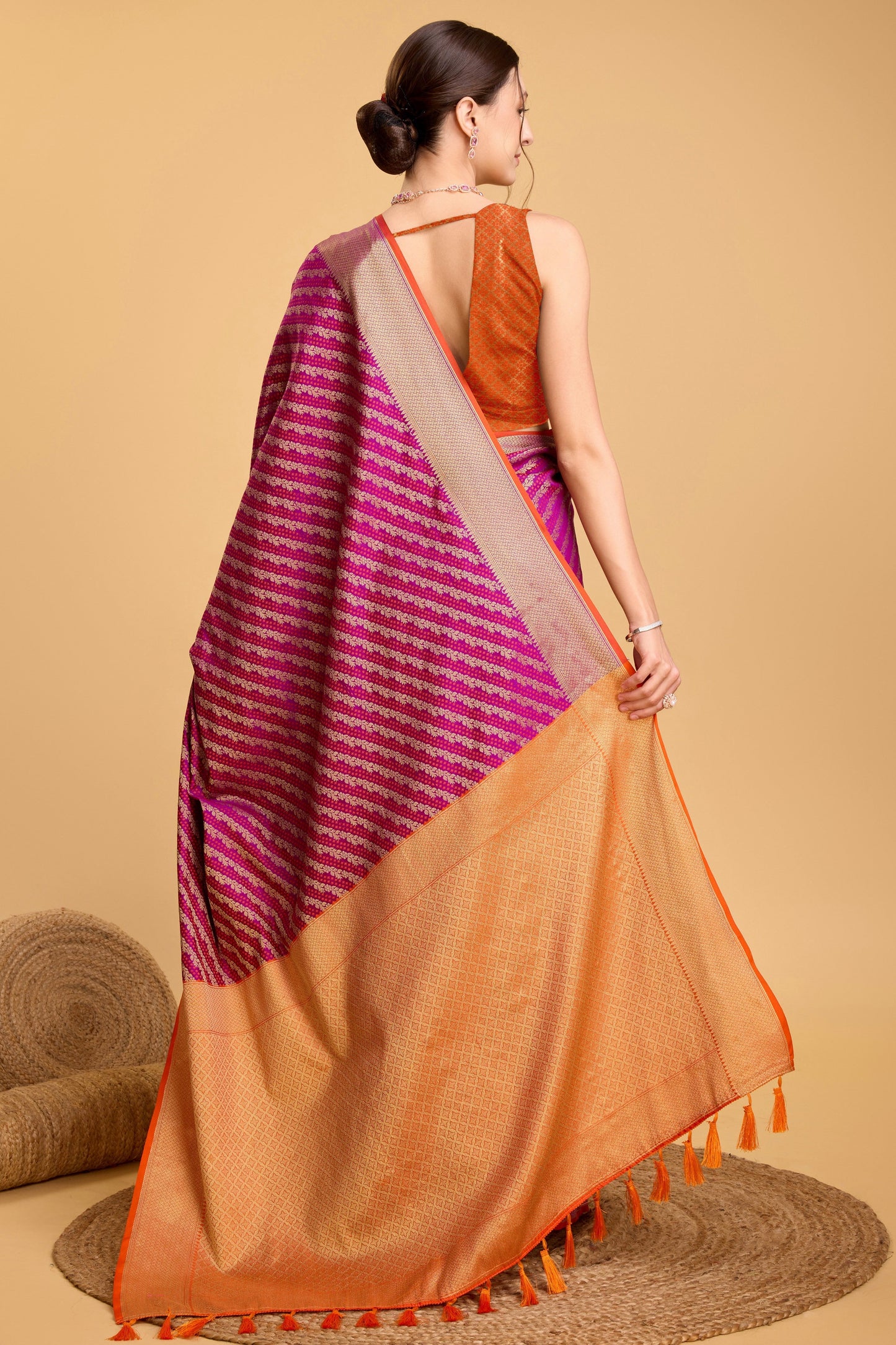 Purple Woven Silk Saree-ZB133120_3_SareeButa.com