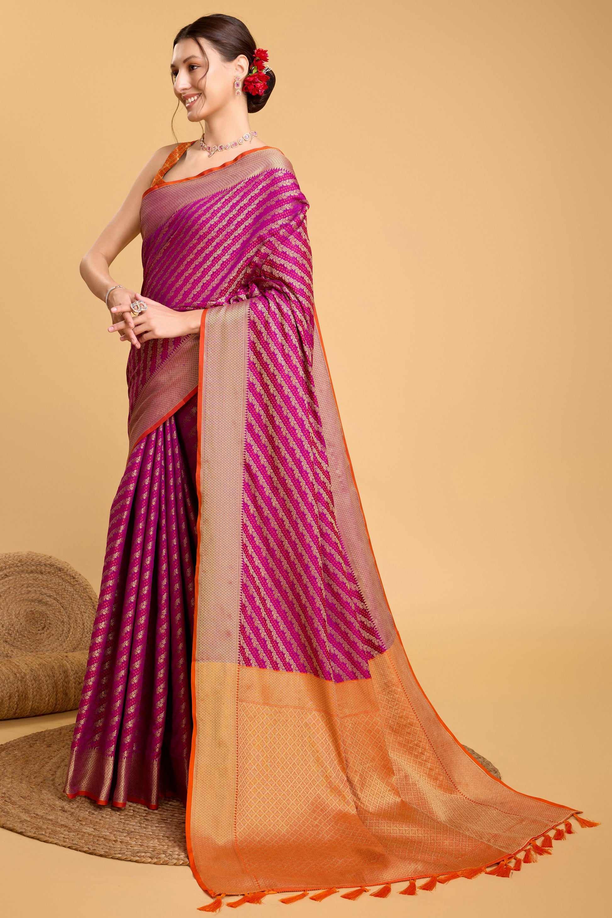 Purple Woven Silk Saree-ZB133120_4_SareeButa.com