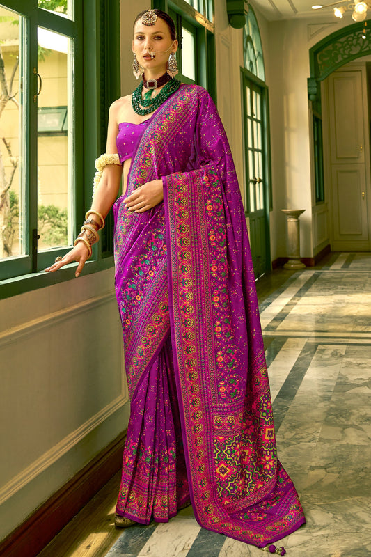 Purple Woven Silk Saree-ZB133664_1_SareeButa.com