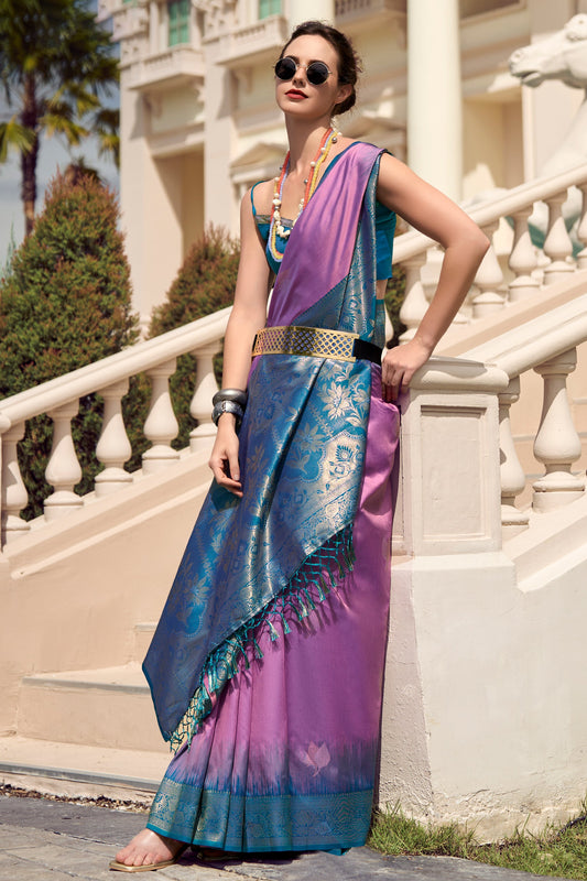 Purple Woven Silk Saree-ZB133774_1_SareeButa.com