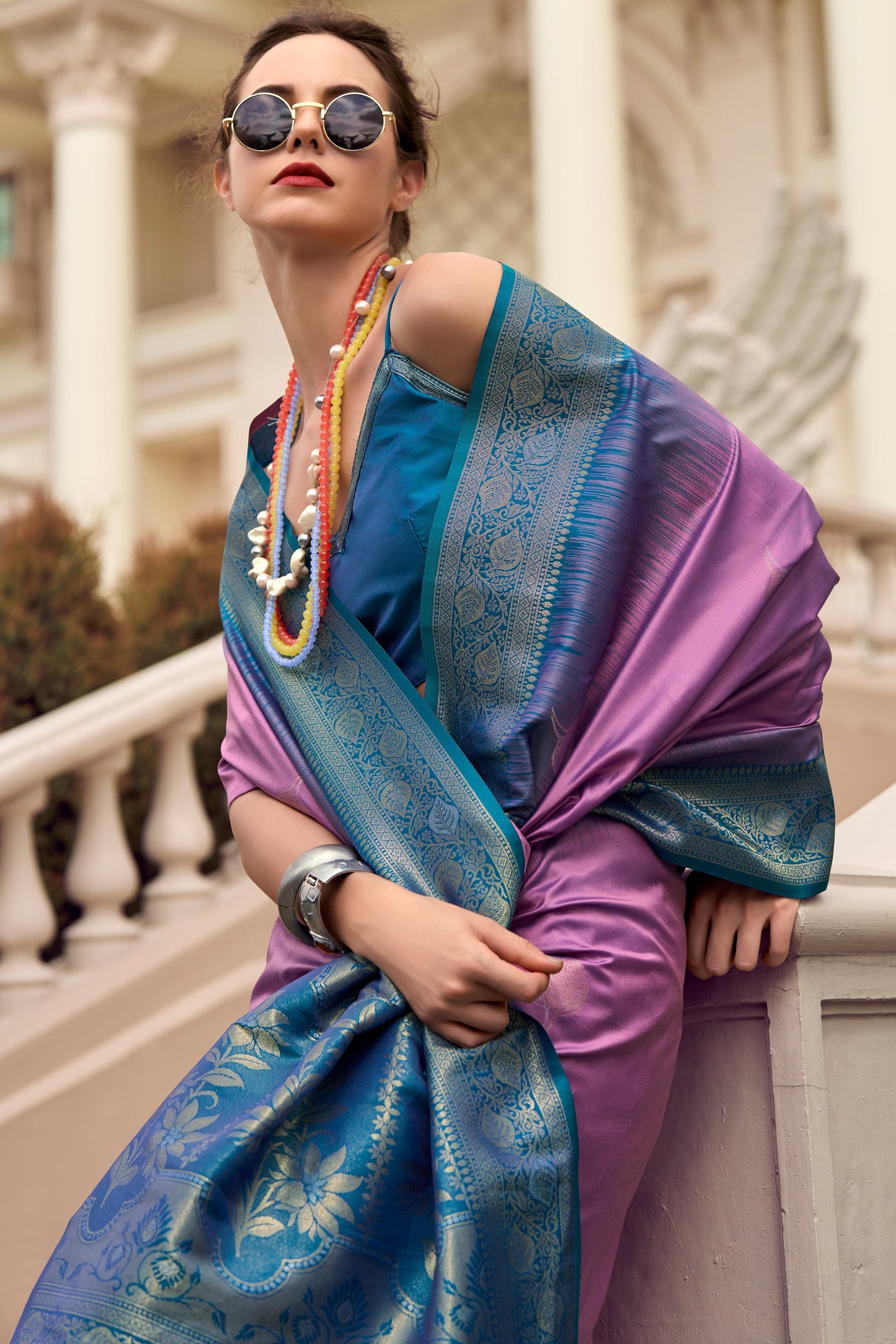 Purple Woven Silk Saree-ZB133774_4_SareeButa.com