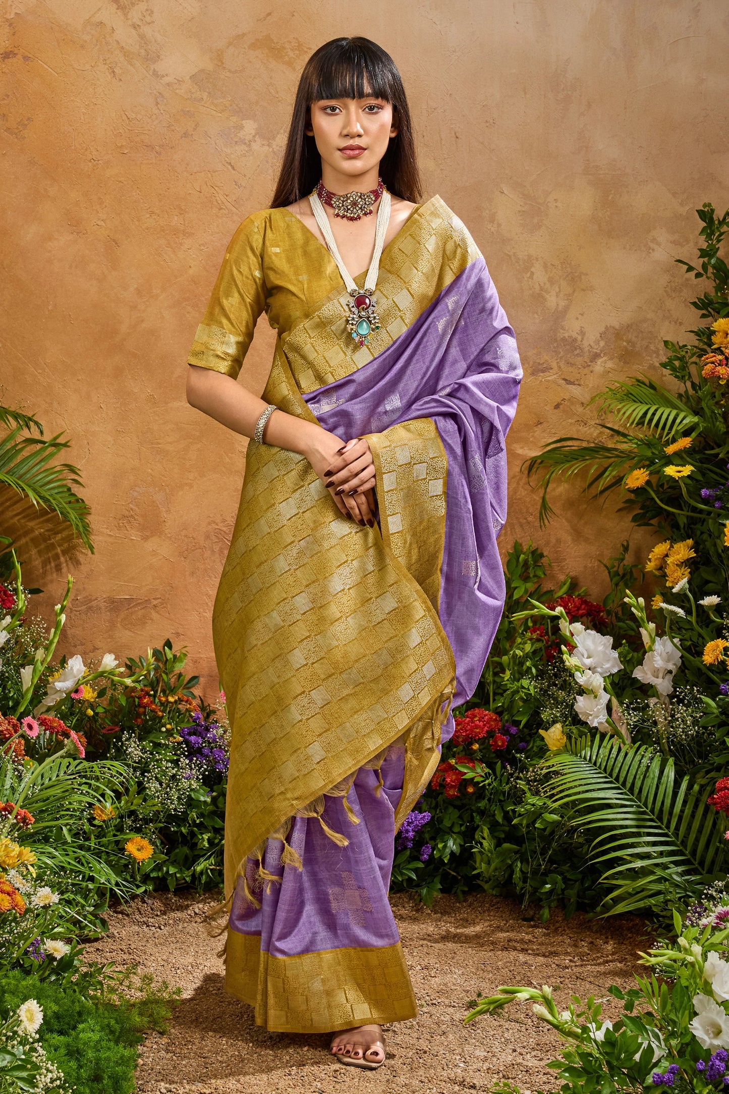 Purple Woven Silk Saree
-SAR11928_4_SareeButa.com