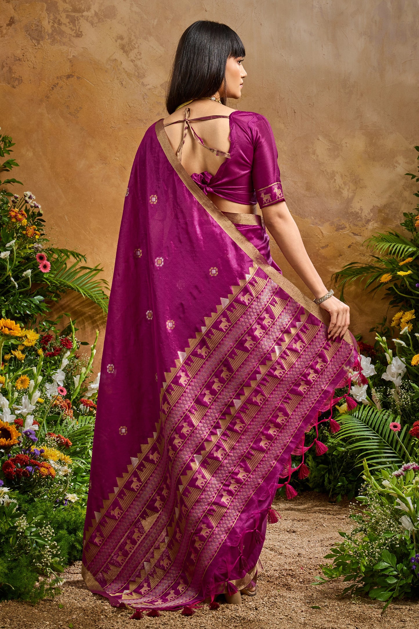 Purple Woven Tussar Silk Saree-SAR11912_2_SareeButa.com