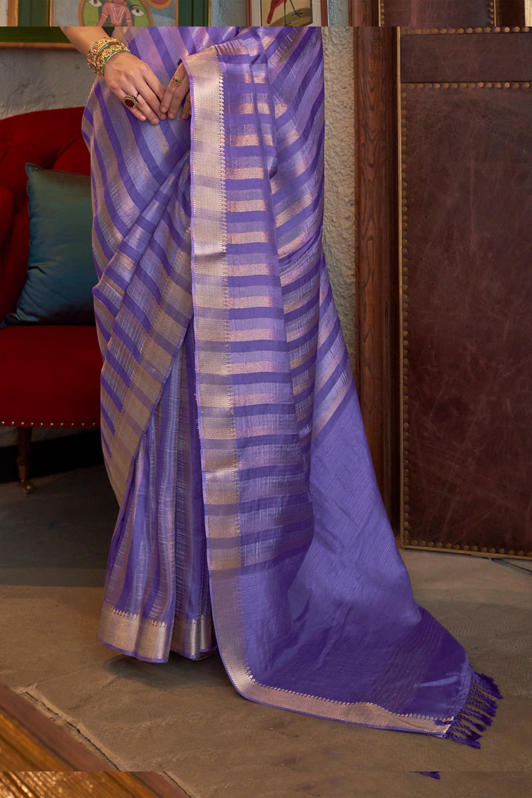 Purple Woven Viscose Saree-SAR11473_4_SareeButa.com