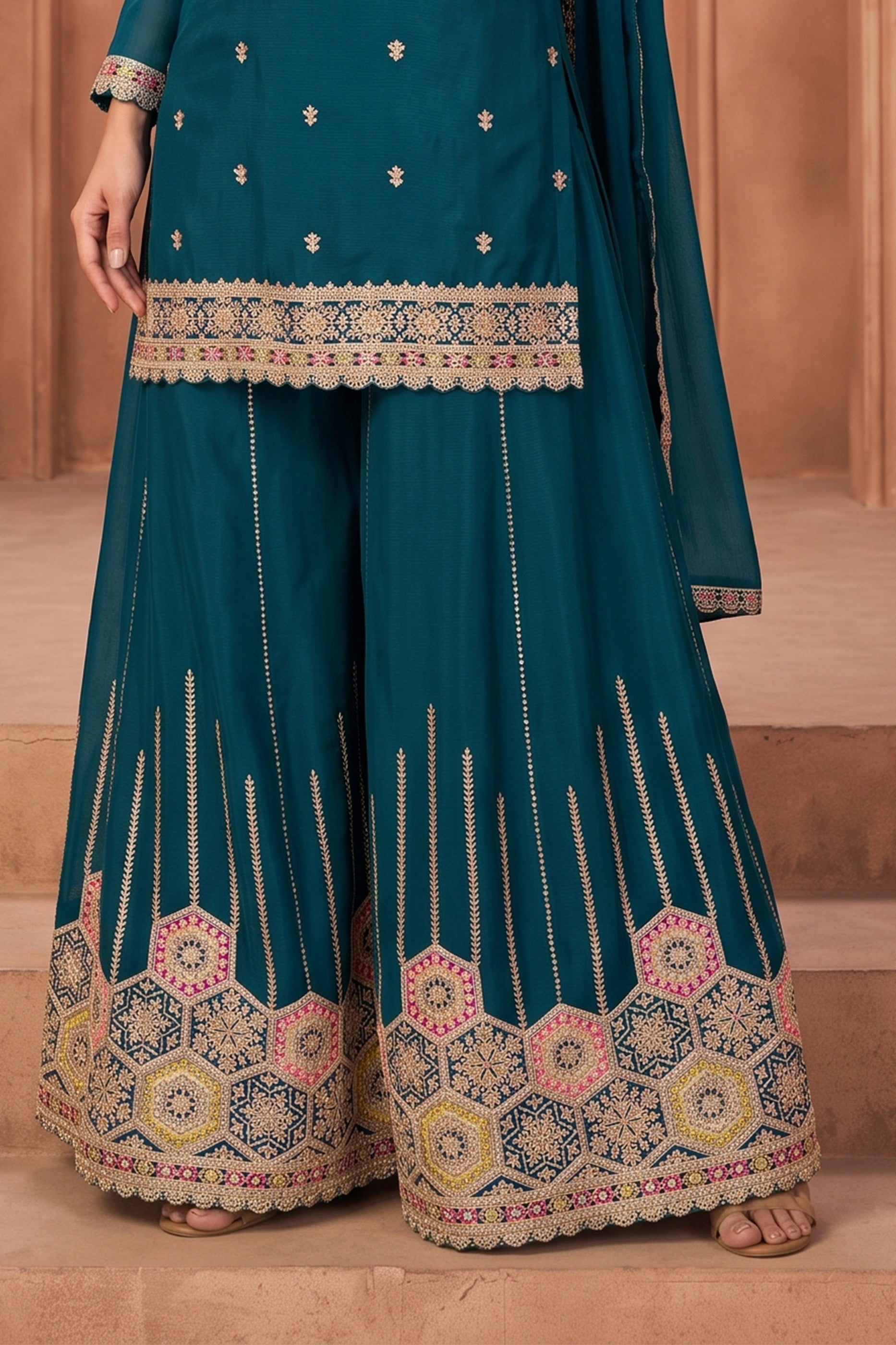Rama Blue Readymade Embroidered Chinon Suit-SAR13037_7_SareeButa.com