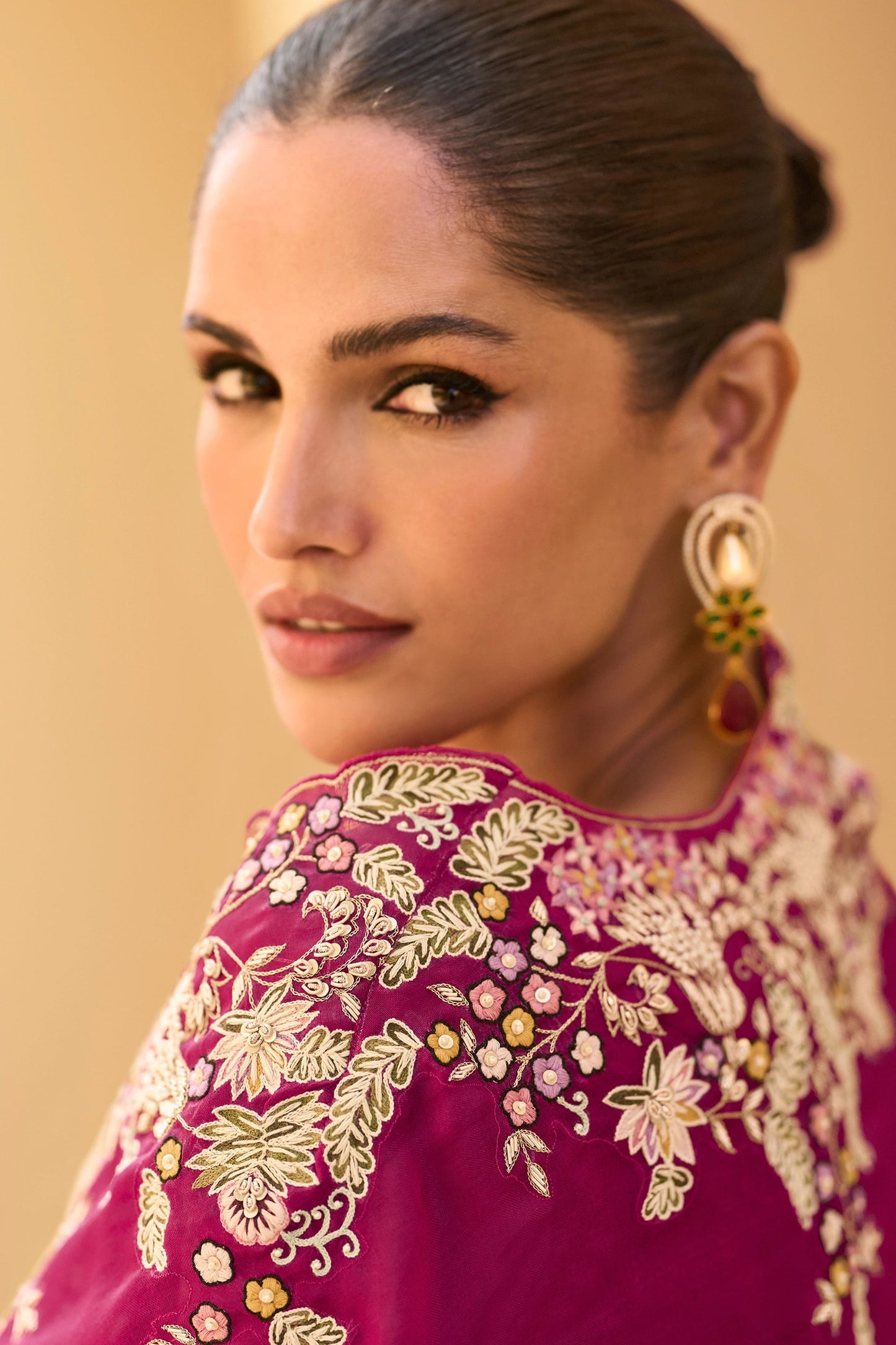 Rani Pink Readymade Chinon Palazzo Set-SAR10947_2_SareeButa.com