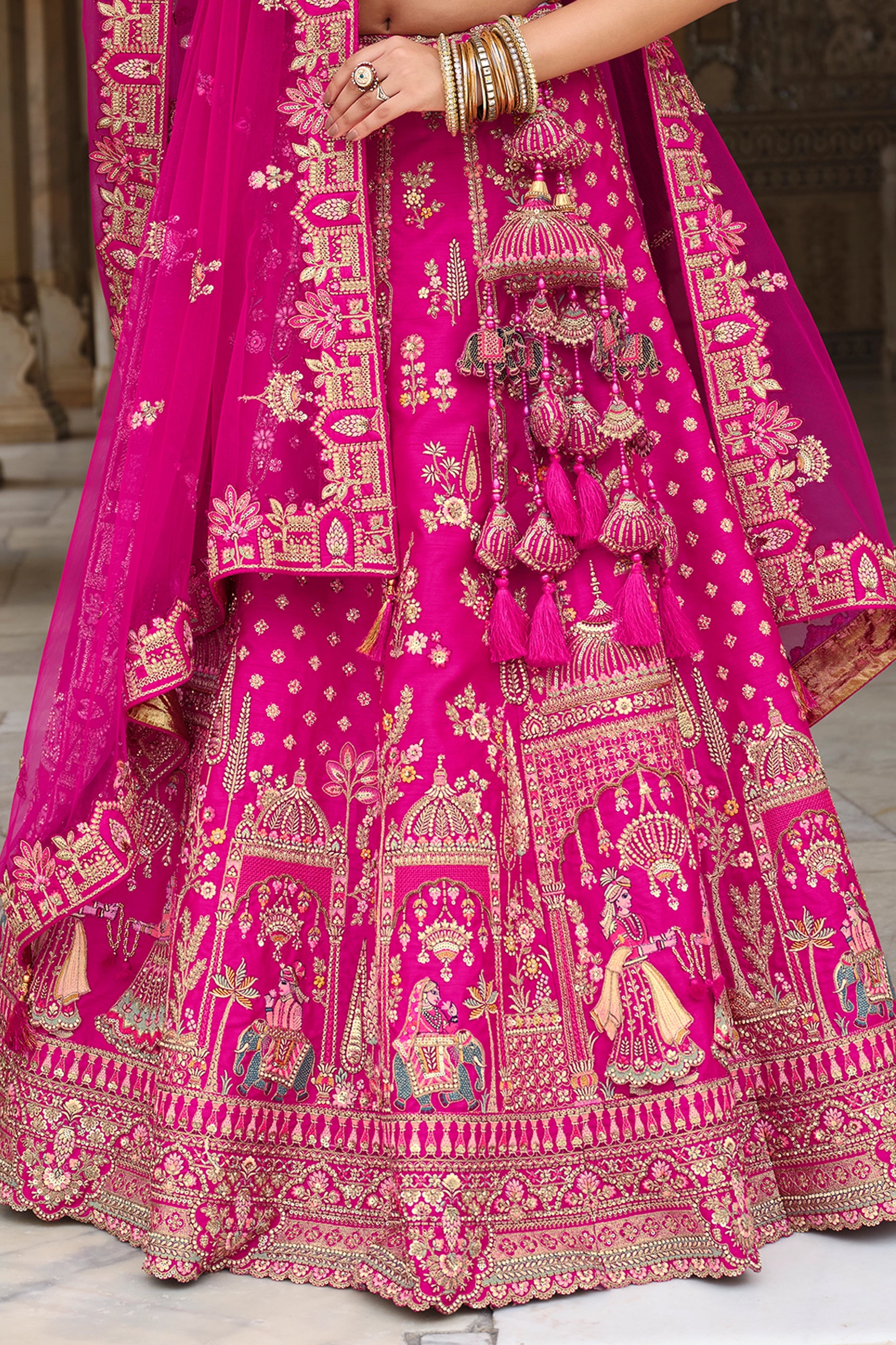 rani-pink-semi-stitched-embroidered-silk-lehenga-sar10538_6_Sareebuta.com