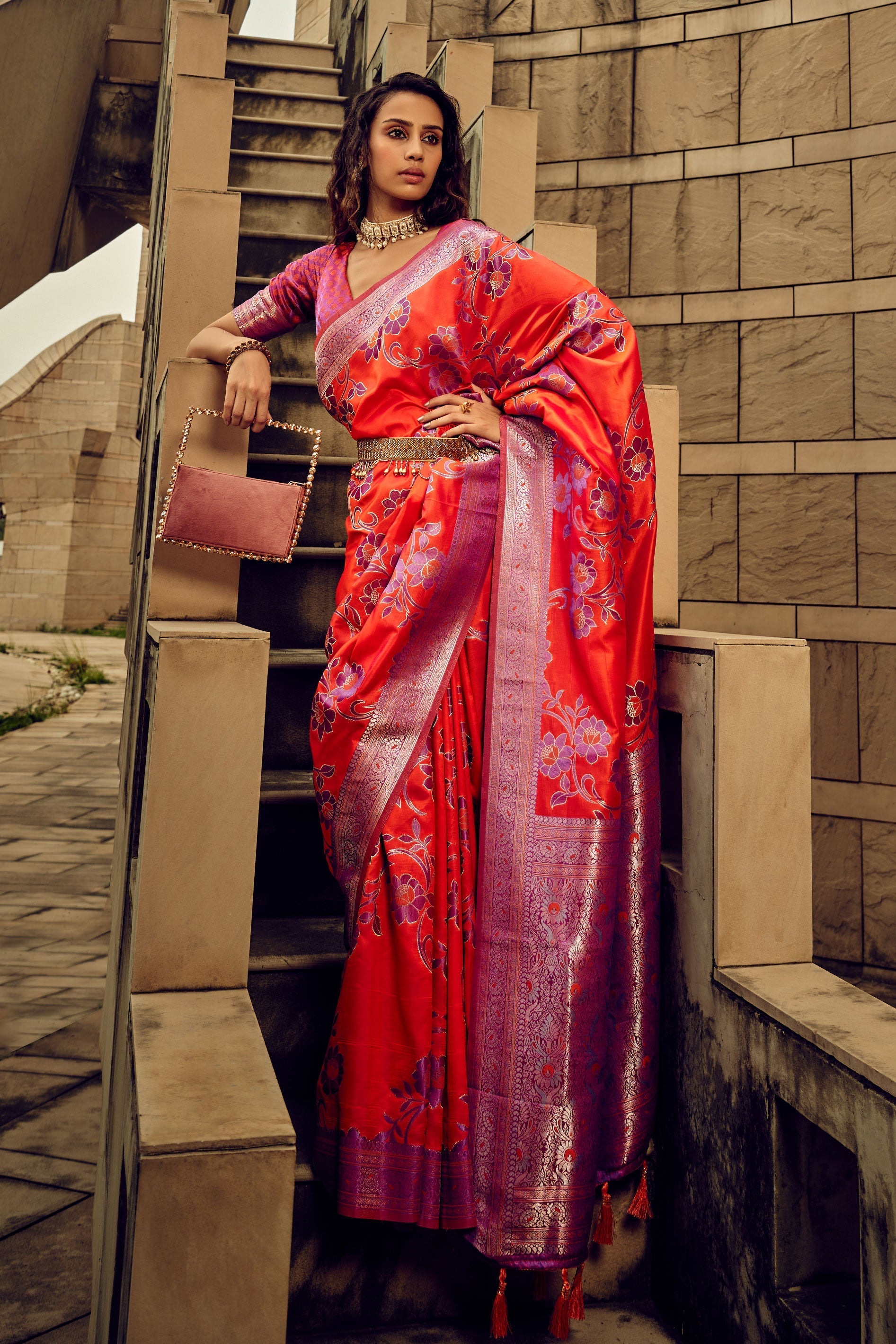 red-brasso-satin-saree-zb130605_1_SareeButa.com