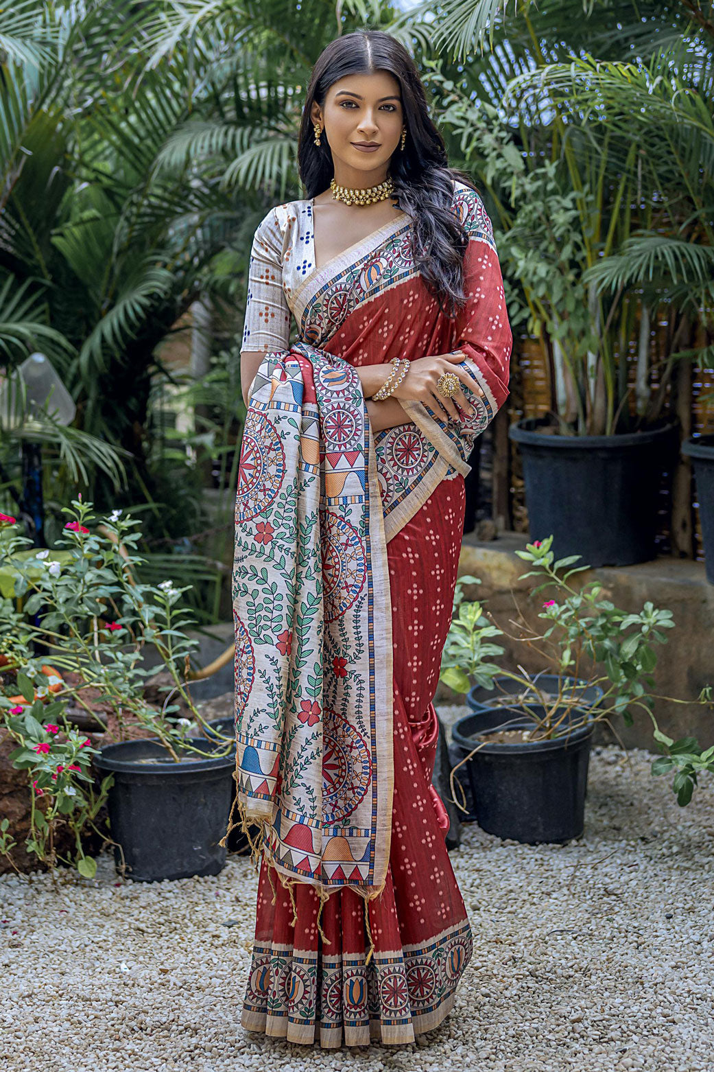 red-tusser-silk-saree-zb130267_1_SareeButa.com