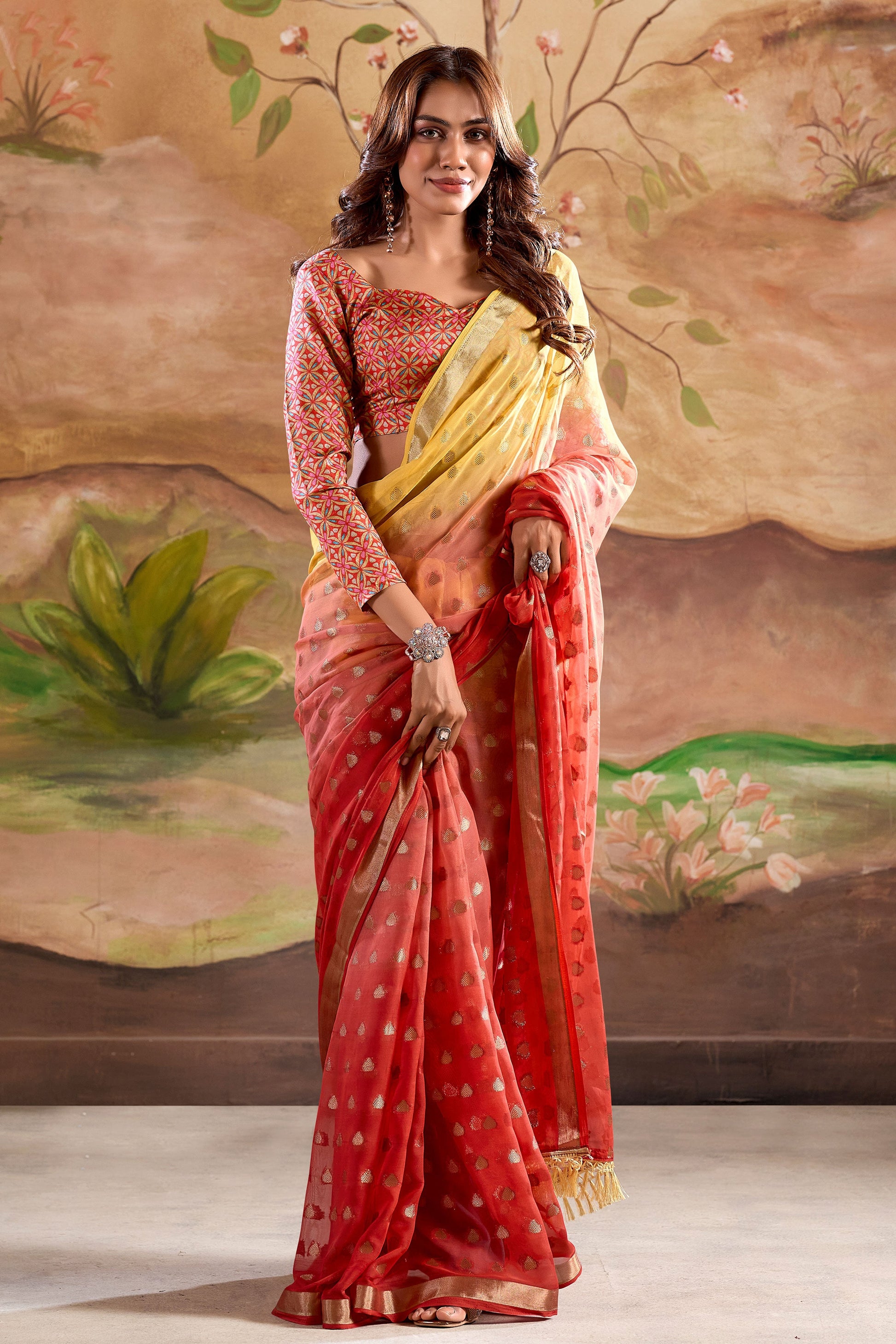 red-woven-georgette-saree-zb131735_1_SareeButa.com