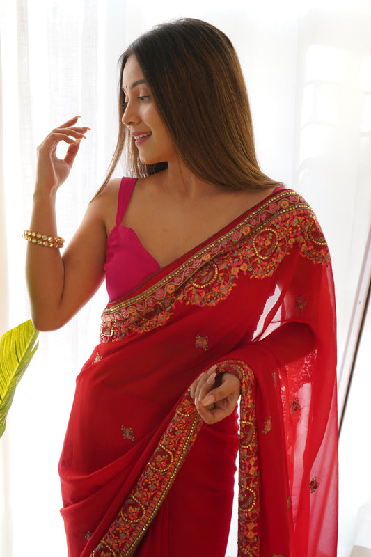 red-embroidered-georgette-saree-zb131124_2_SareeButa.com