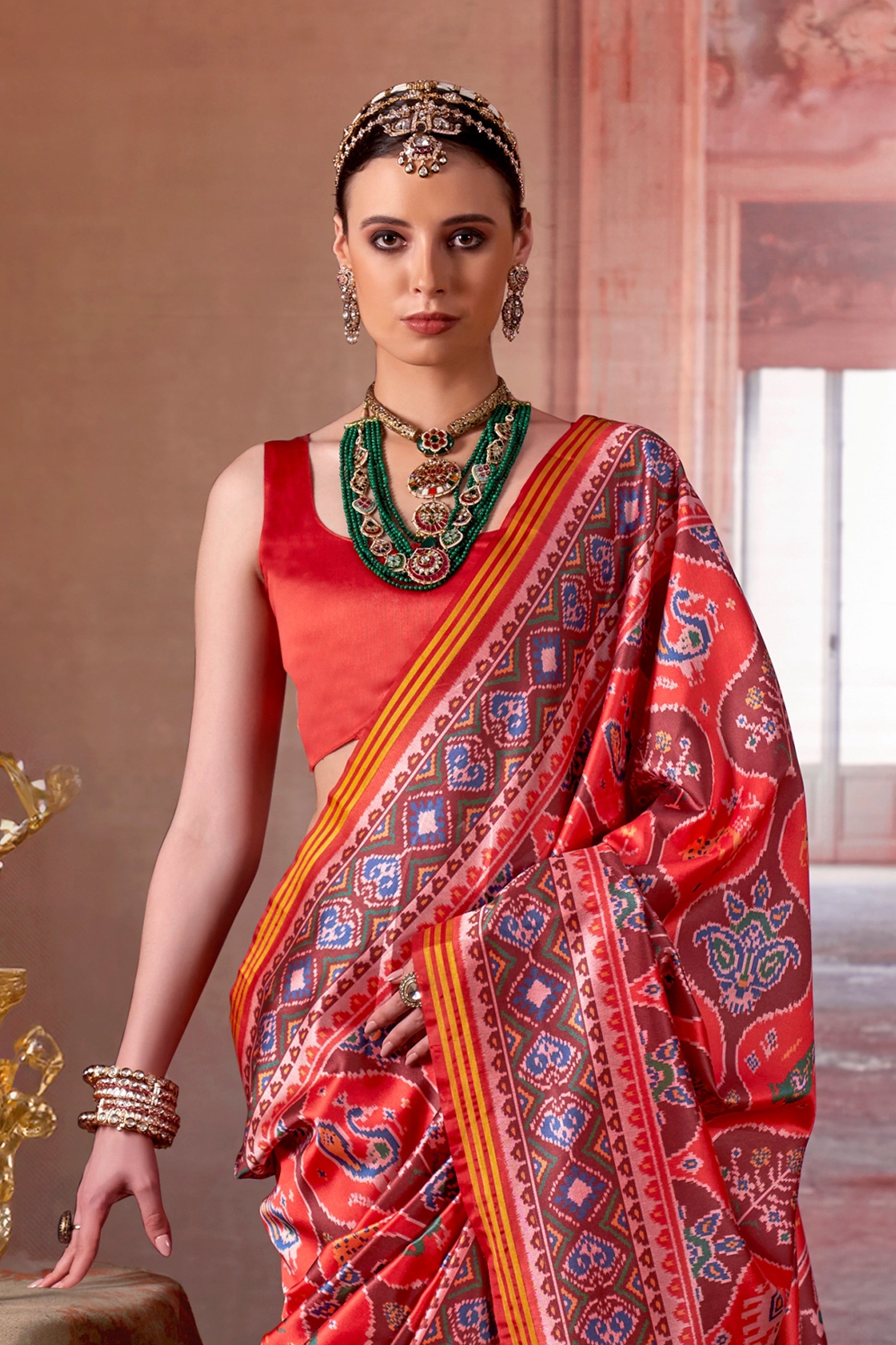 Red Printed Patola Silk Saree-SAR11372_3_SareeButa.com