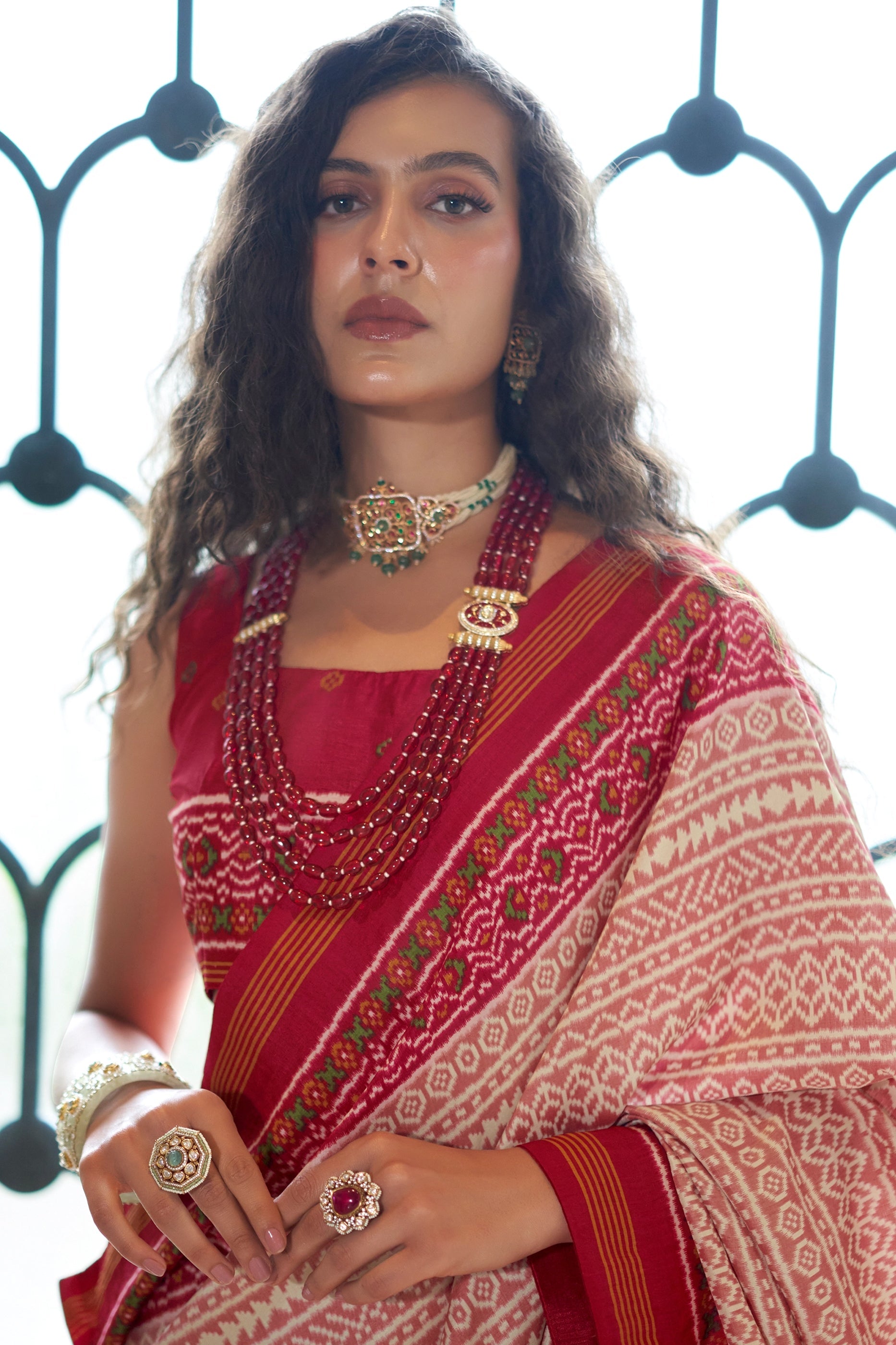 Red Printed Silk Saree-SAR11349_2_SareeButa.com