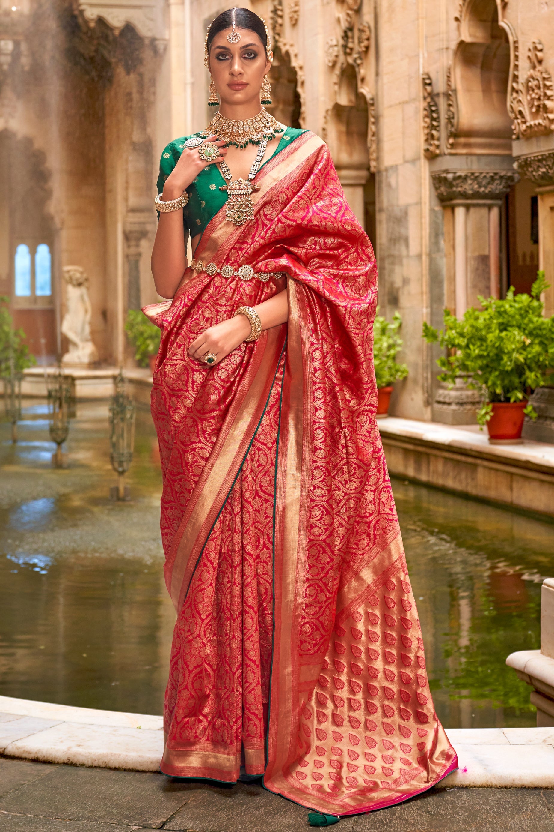 red-printed-silk-saree-zb132490_1_SareeButa.com