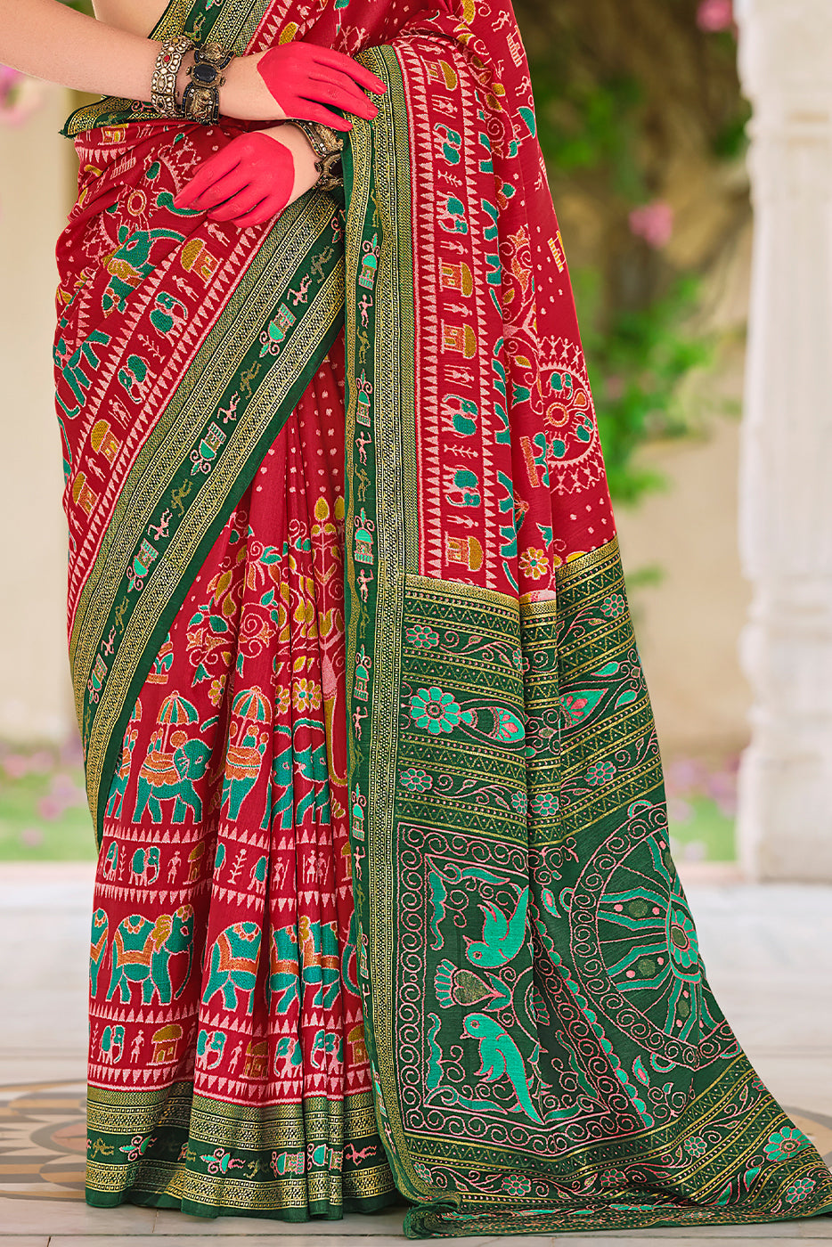 Red Printed Silk Saree-ZB133672_4_SareeButa.com