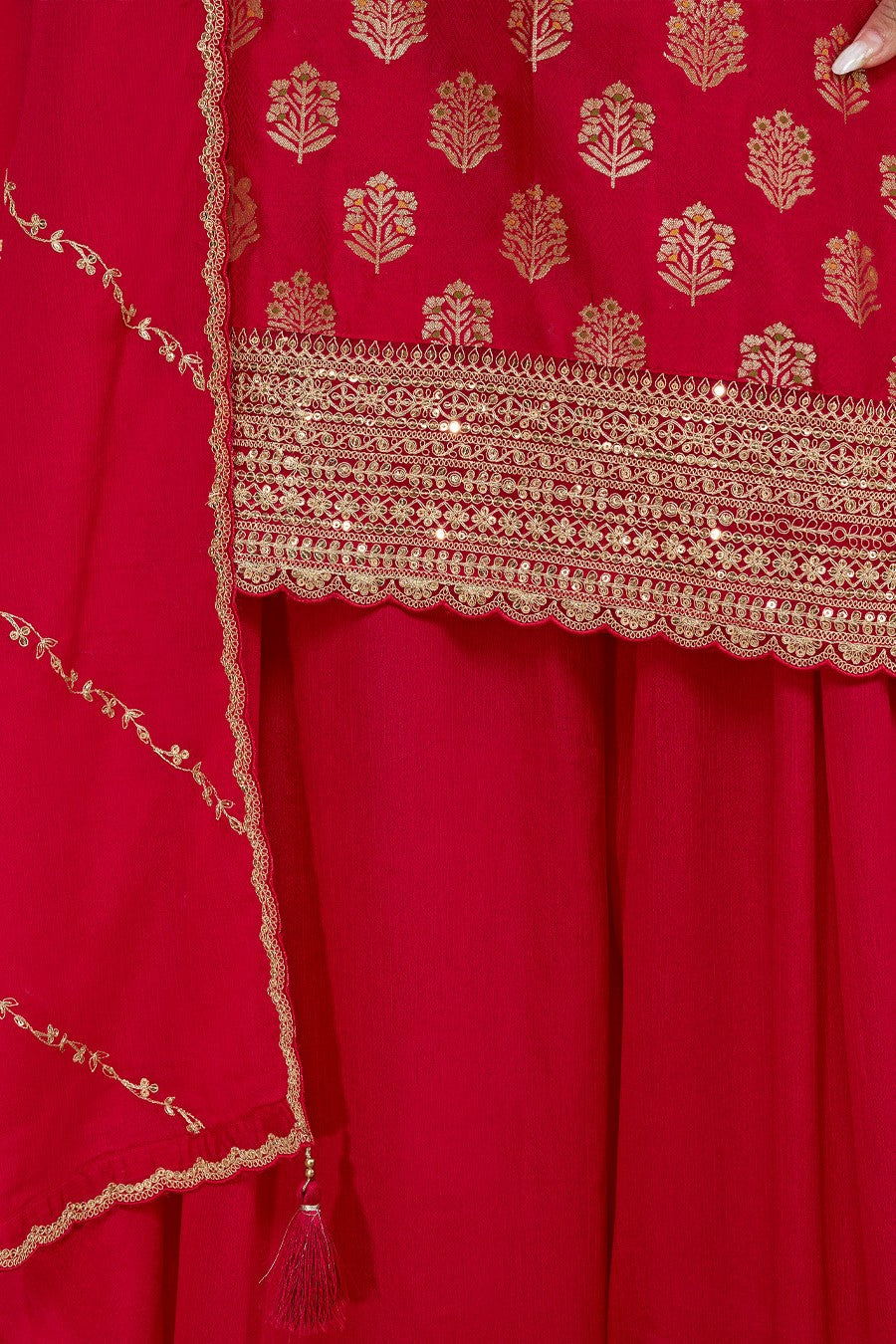 Red Readymade Dola Silk Sharara Suit-SS968_6_SareeButa.com