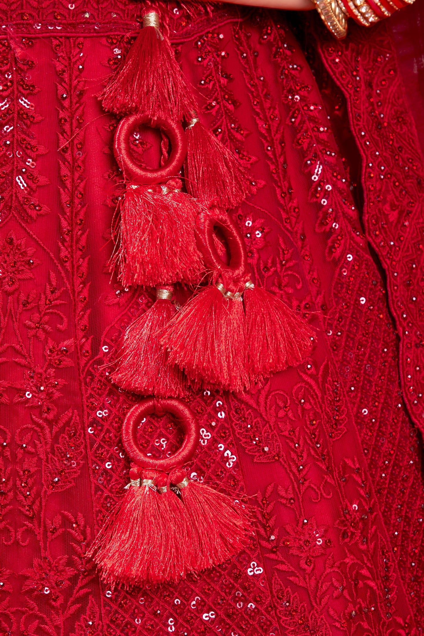 Red Readymade Embroidered Net Lehenga-SAR10717_5_SareeButa.com