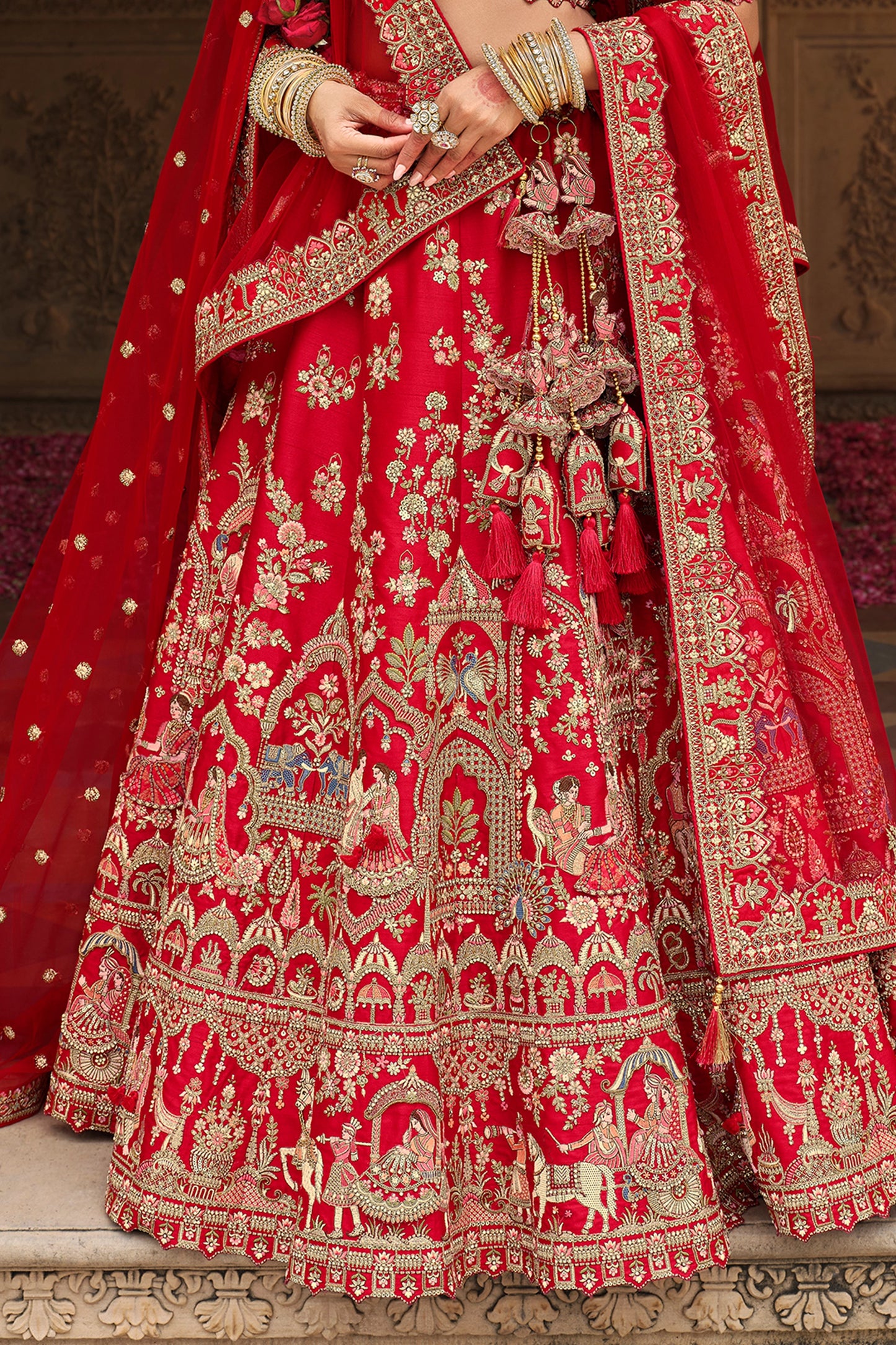 red-semi-stitched-embroidered-silk-lehenga-sar10539_6_Sareebuta.com