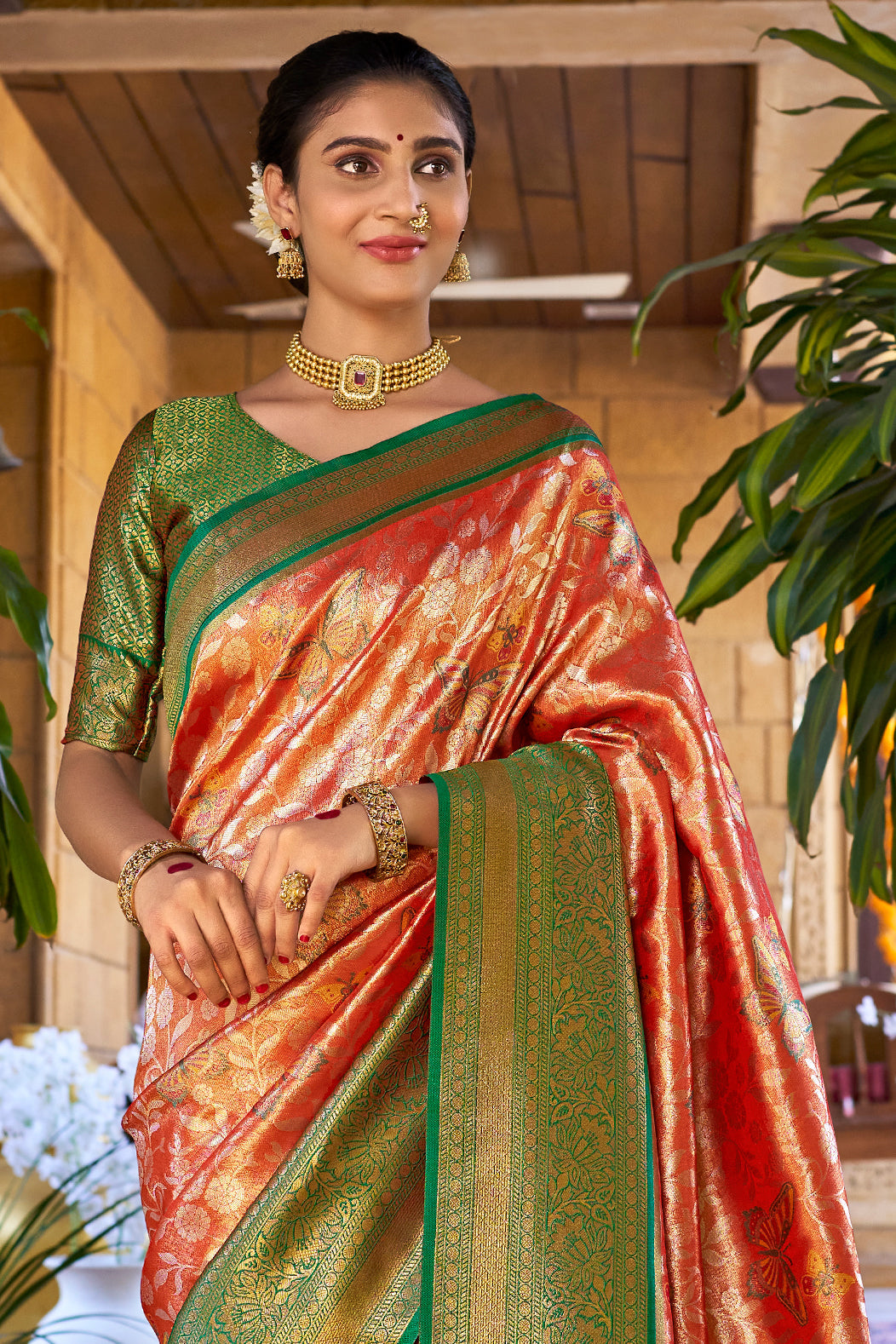 Red Silk Kanjivaram Saree-ZB132332_2