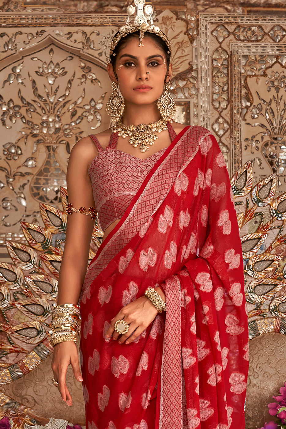 red-woven-georgette-saree-zb133505_3_Sareebuta.com