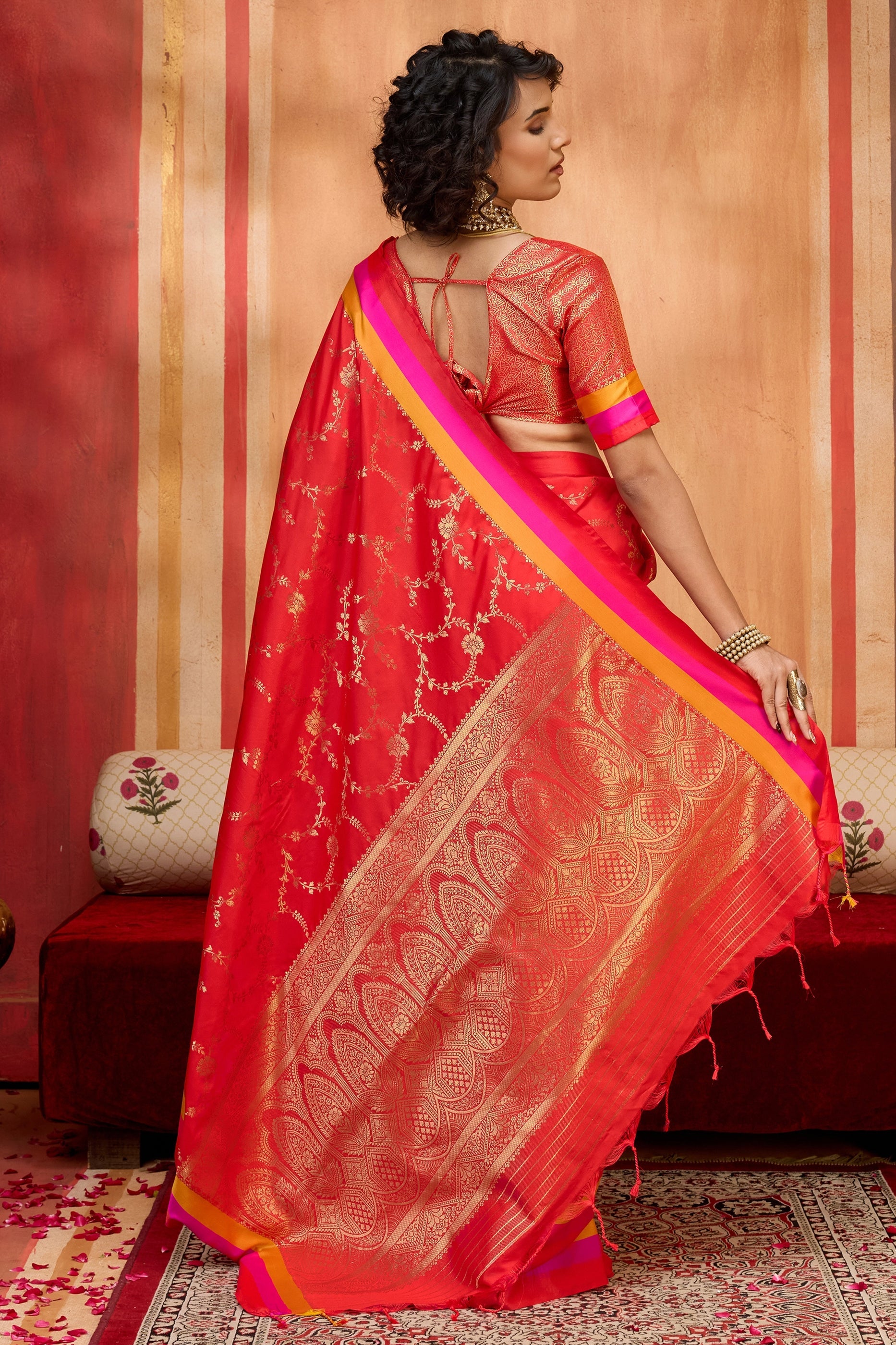Red Woven Silk Saree-SAR11231_5_SareeButa.com