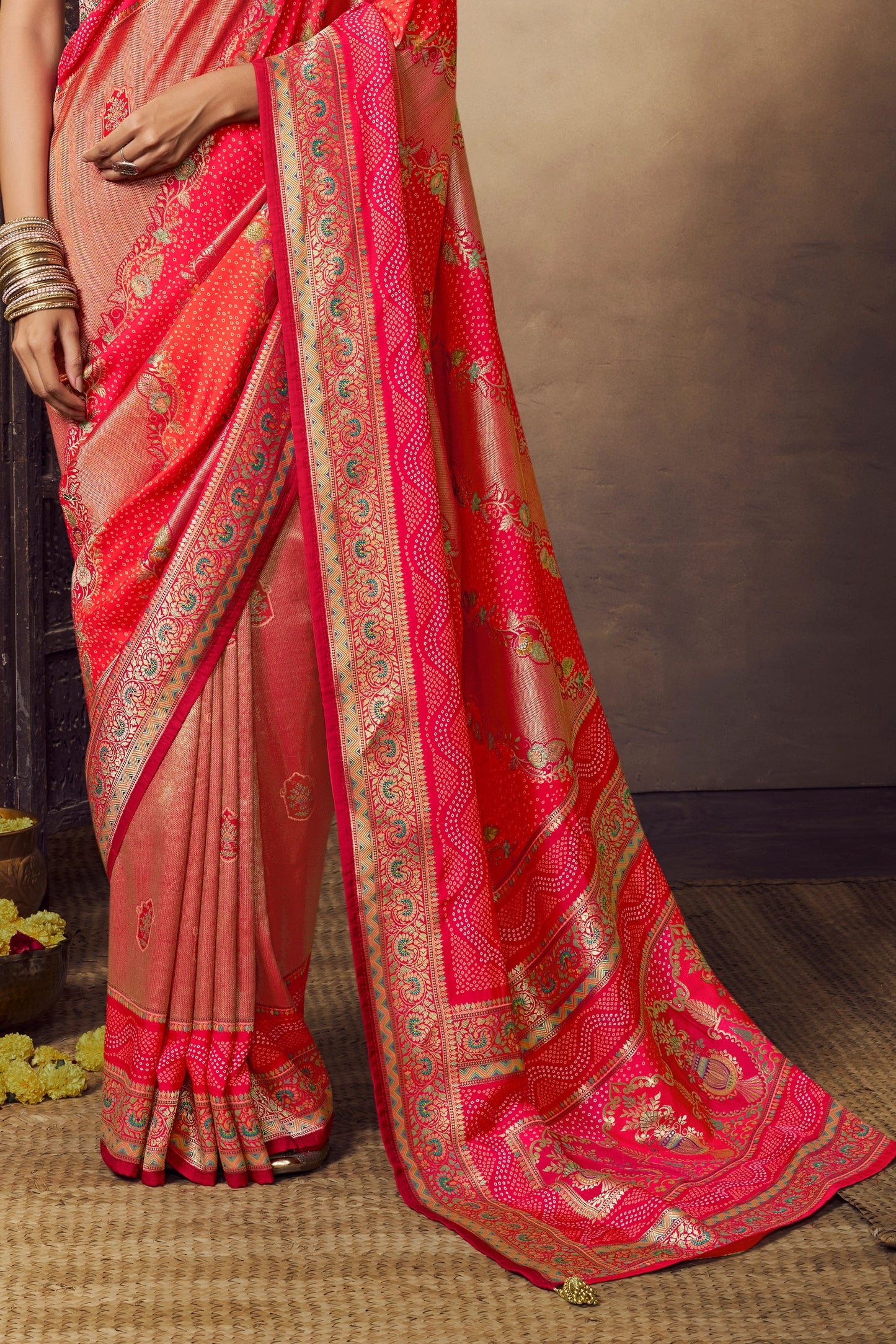 Red Woven Viscose Silk Saree-SAR11024_4_SareeButa.com