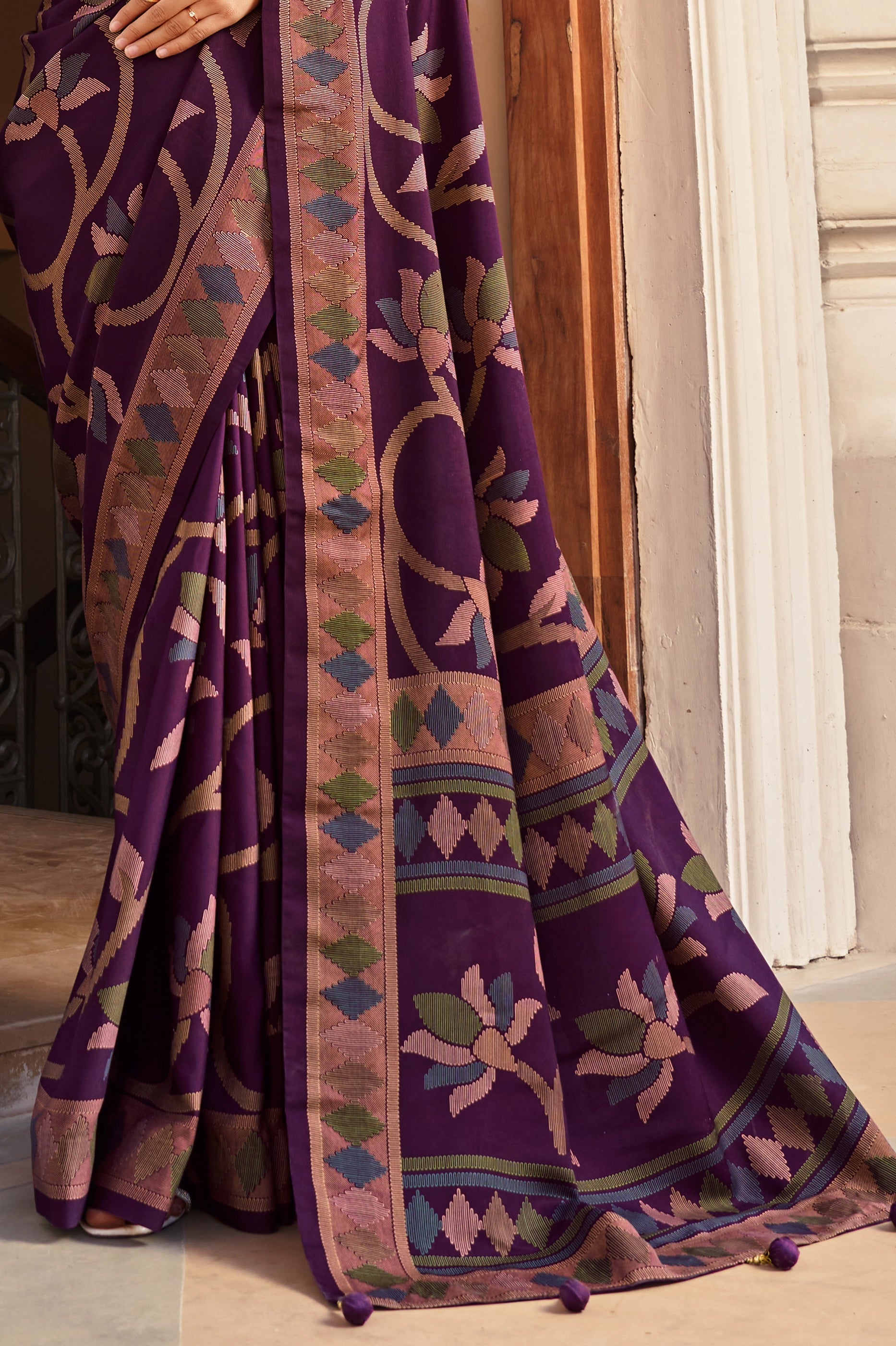 Regal Purple Silk Saree-SAR11324_4_SareeButa.com