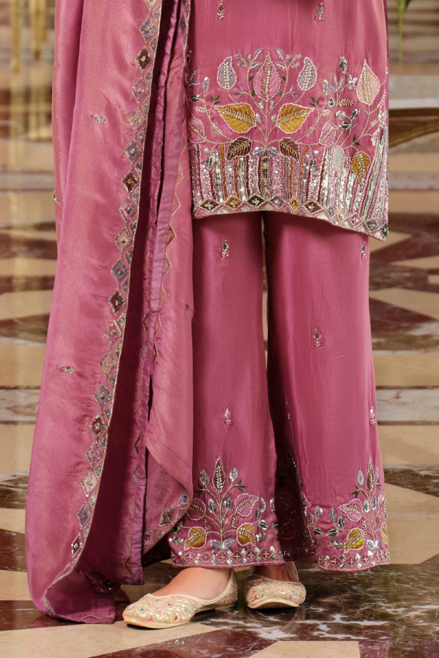 Rose Pink Readymade Embroidered Simar Silk Suit-SAR12010_5_SareeButa.com