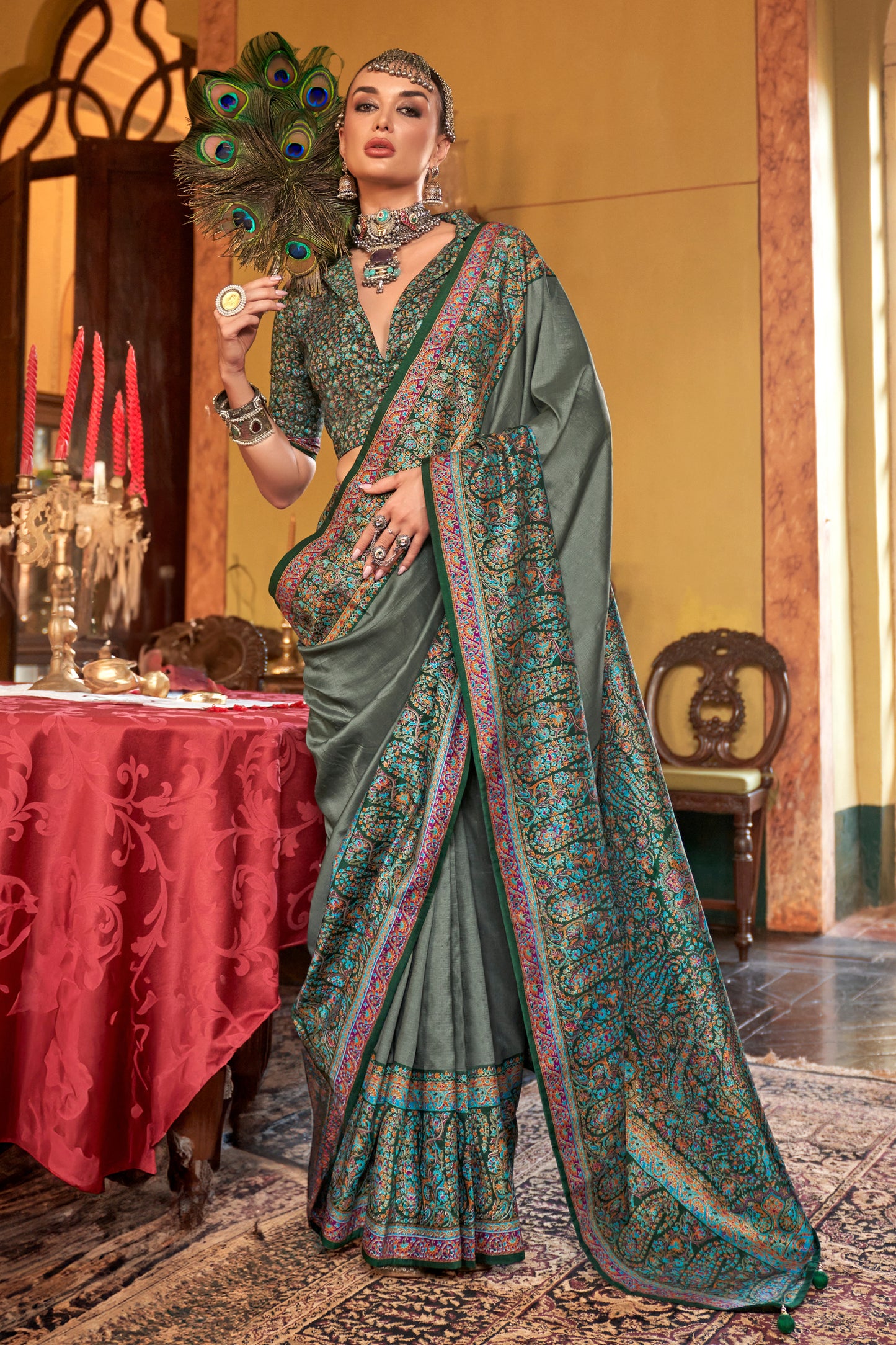 sage-green-jamewar-printed-viscose-silk-saree-sar10171_1_Sareebuta.com