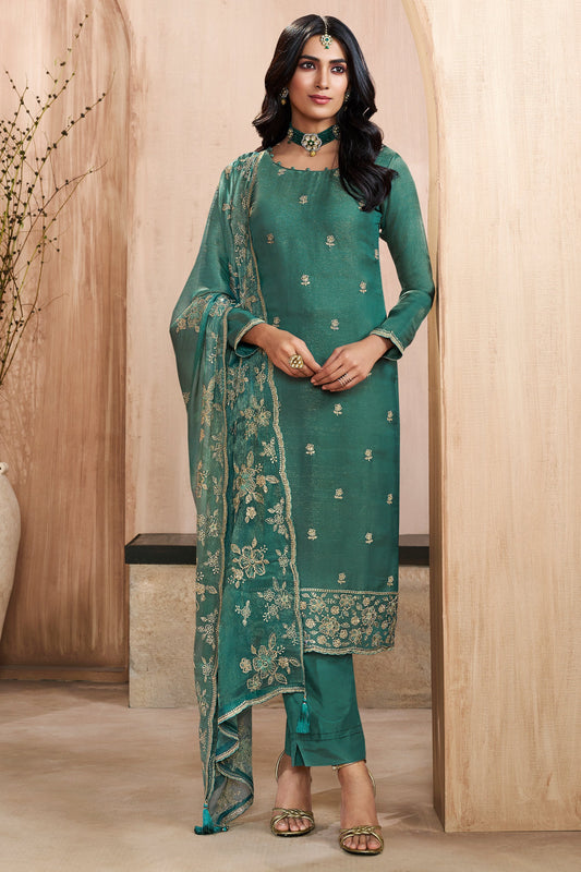 Sea Green Embroidered Silk Suit-SAR11747_1_SareeButa.com