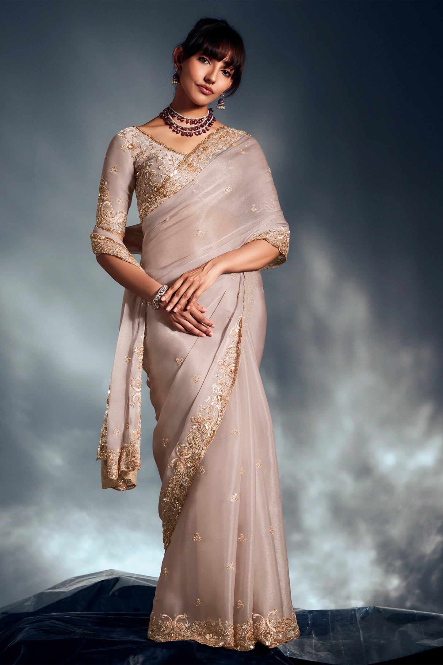 Shadow Grey Embroidered Tissue Silk Saree-SAR10217_4_SareeButa.com