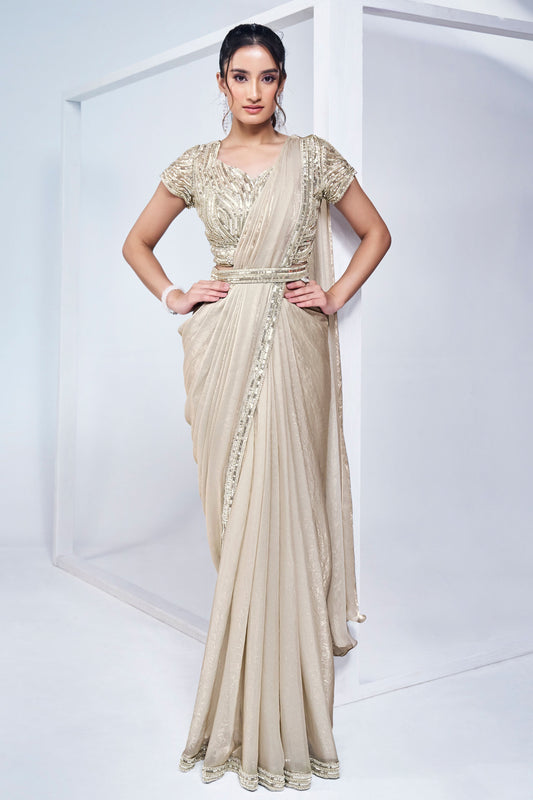 Silver Satin Silk Readymade Saree-ZB133207_1_SareeButa.com