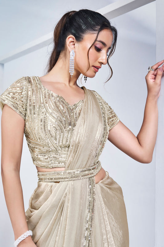Silver Satin Silk Readymade Saree-ZB133207_2_SareeButa.com