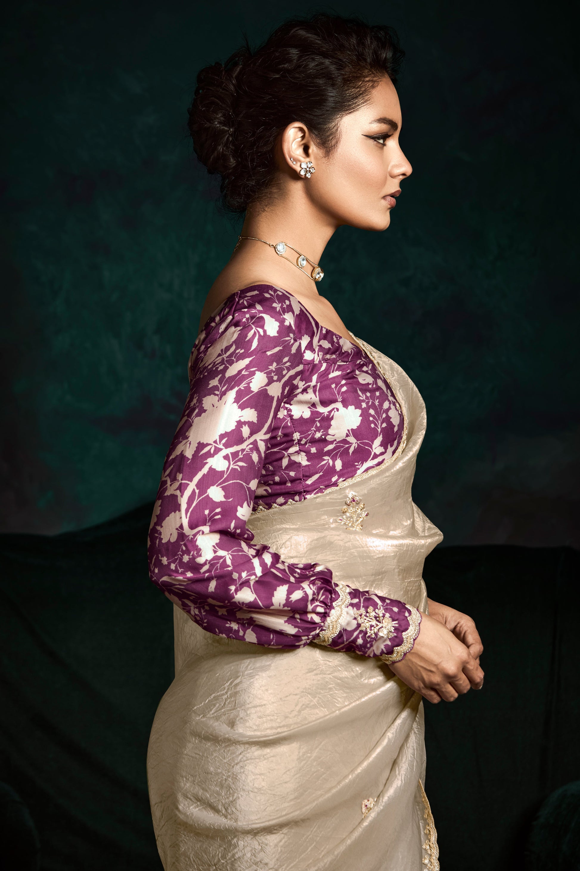 Silver Embroidered Organza Saree-ZB134074_3_SareeButa.com