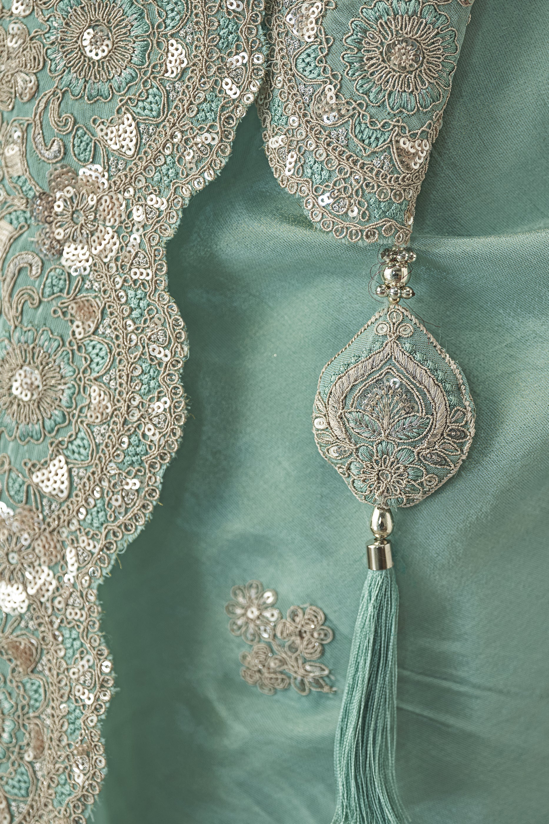 Sky Blue Embroidered Viscose Georgette Saree-SAR10965_4_SareeButa.com