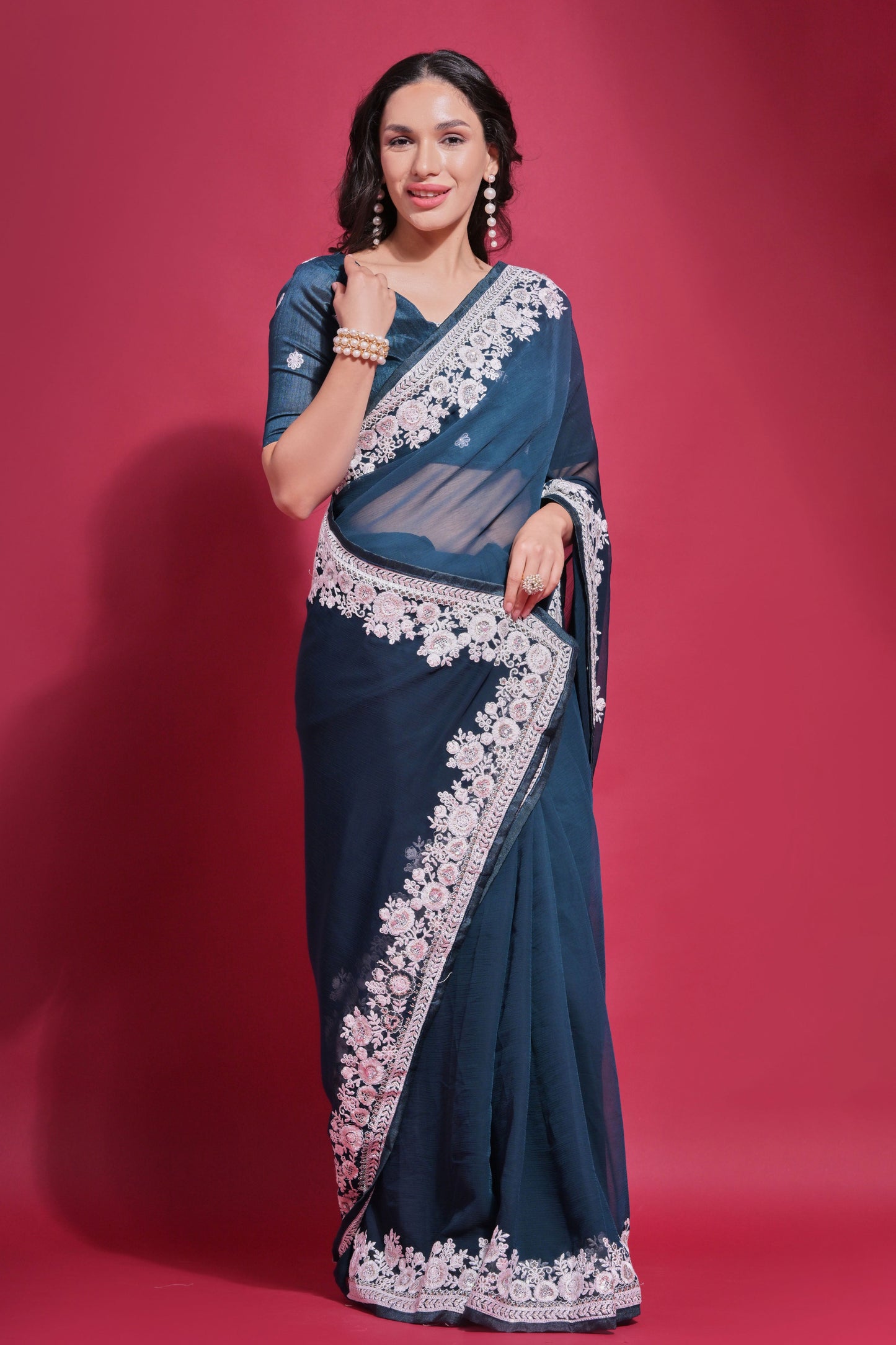 teal-embroidered-georgette-saree-zb132127_3_SareeButa.com