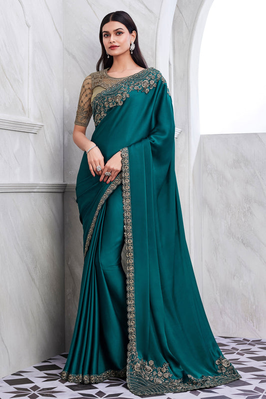 teal-embroidered-silk-saree-zb132288_1_SareeButa.com