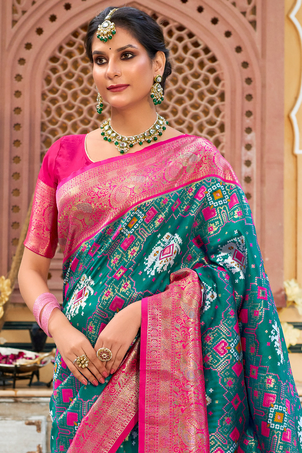 teal-silk-patola-saree-zb132303_2_SareeButa.com