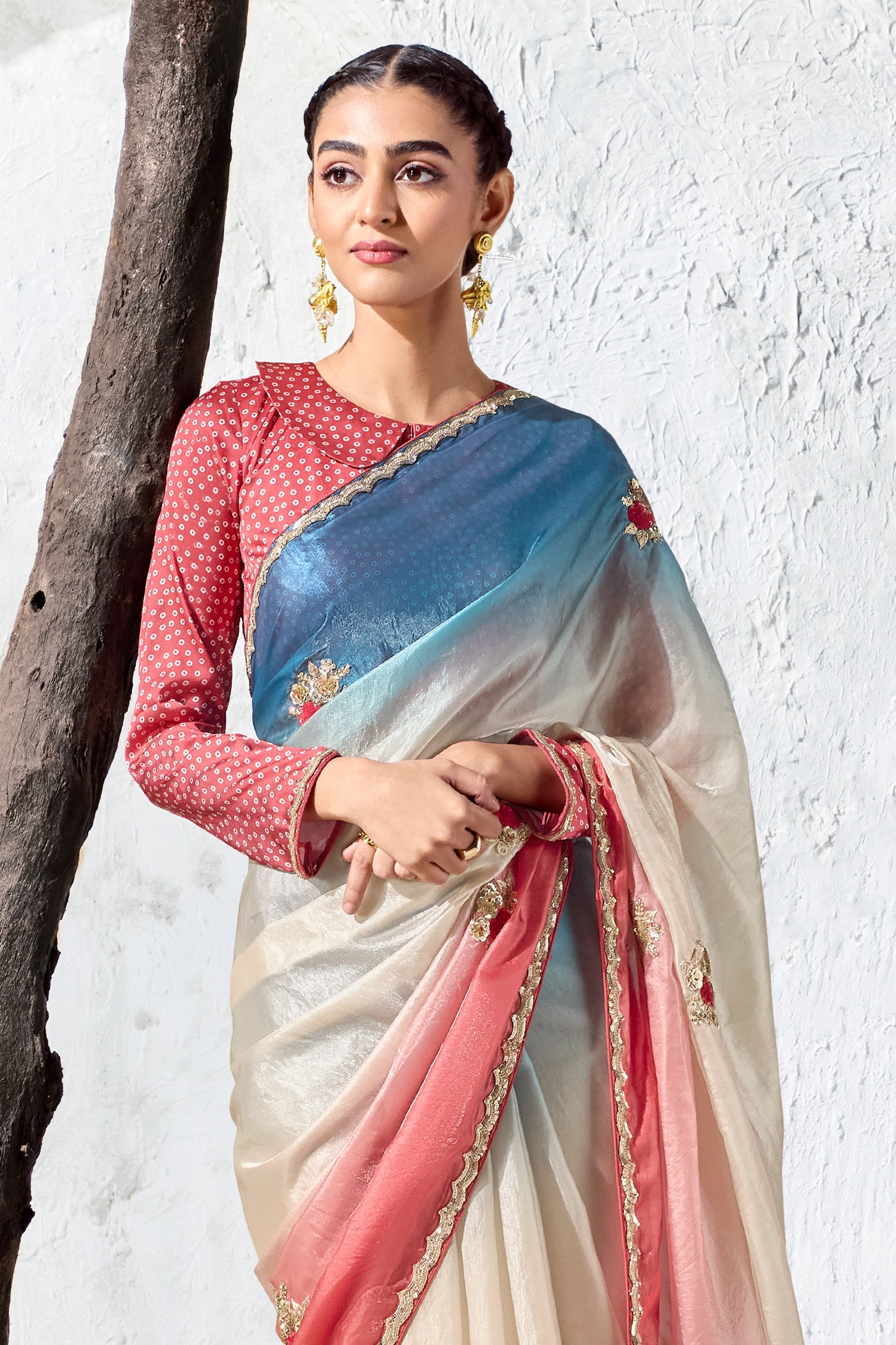 Tri-Tone Embroidered Tissue Silk Saree-SAR13155_3_SareeButa.com