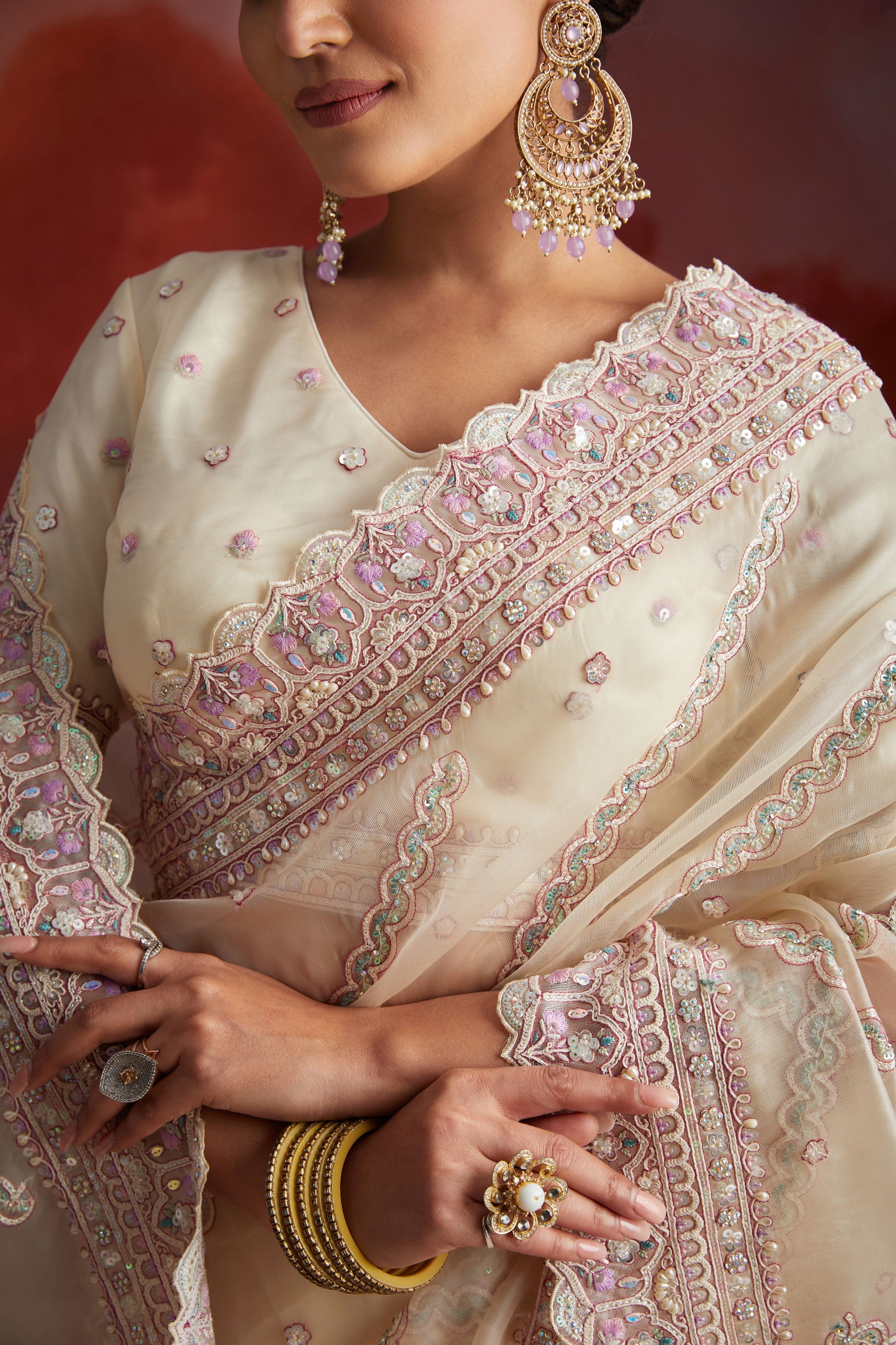 White Embroidered Net Saree-ZB133721_3_SareeButa.com