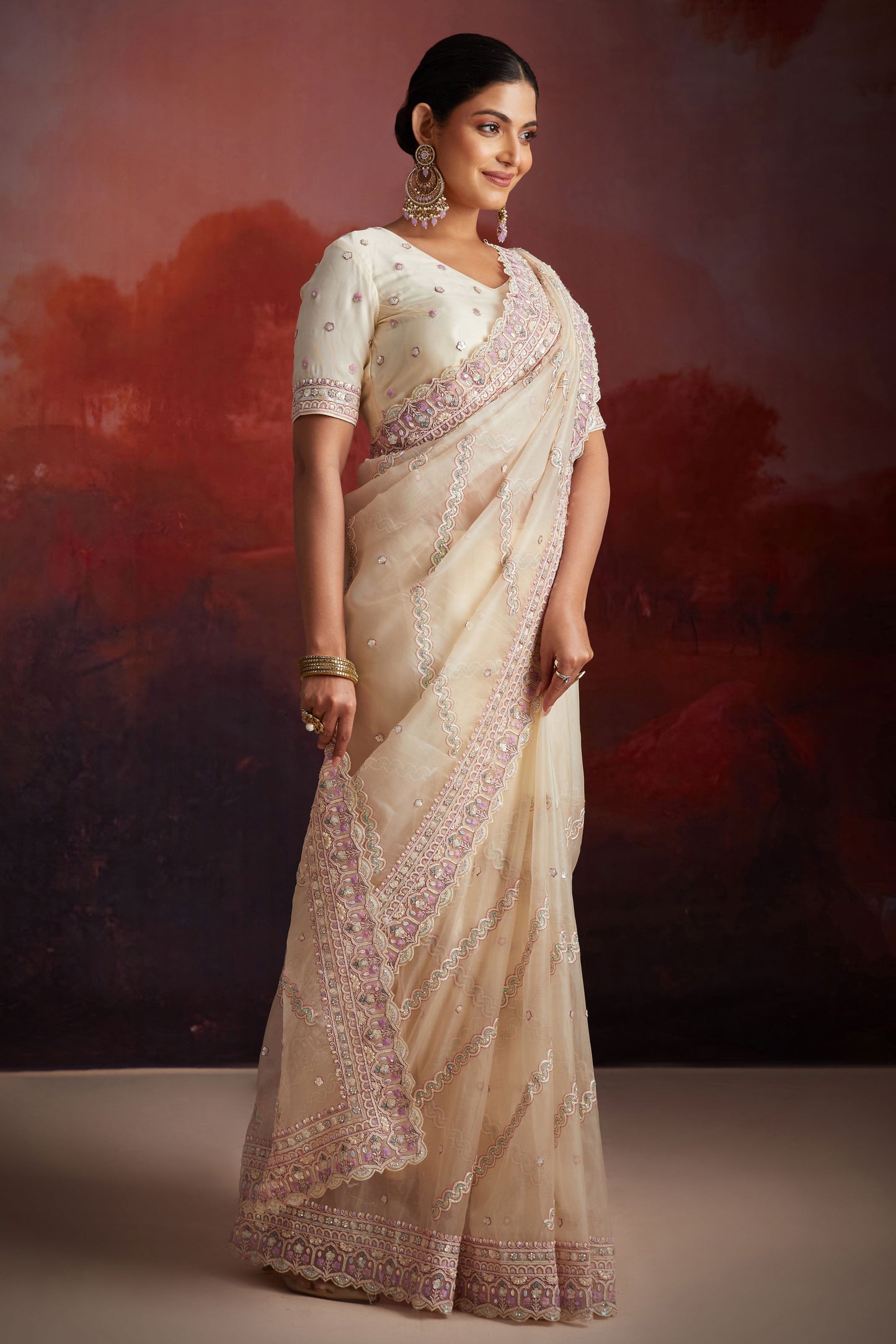 White Embroidered Net Saree-ZB133721_6_SareeButa.com