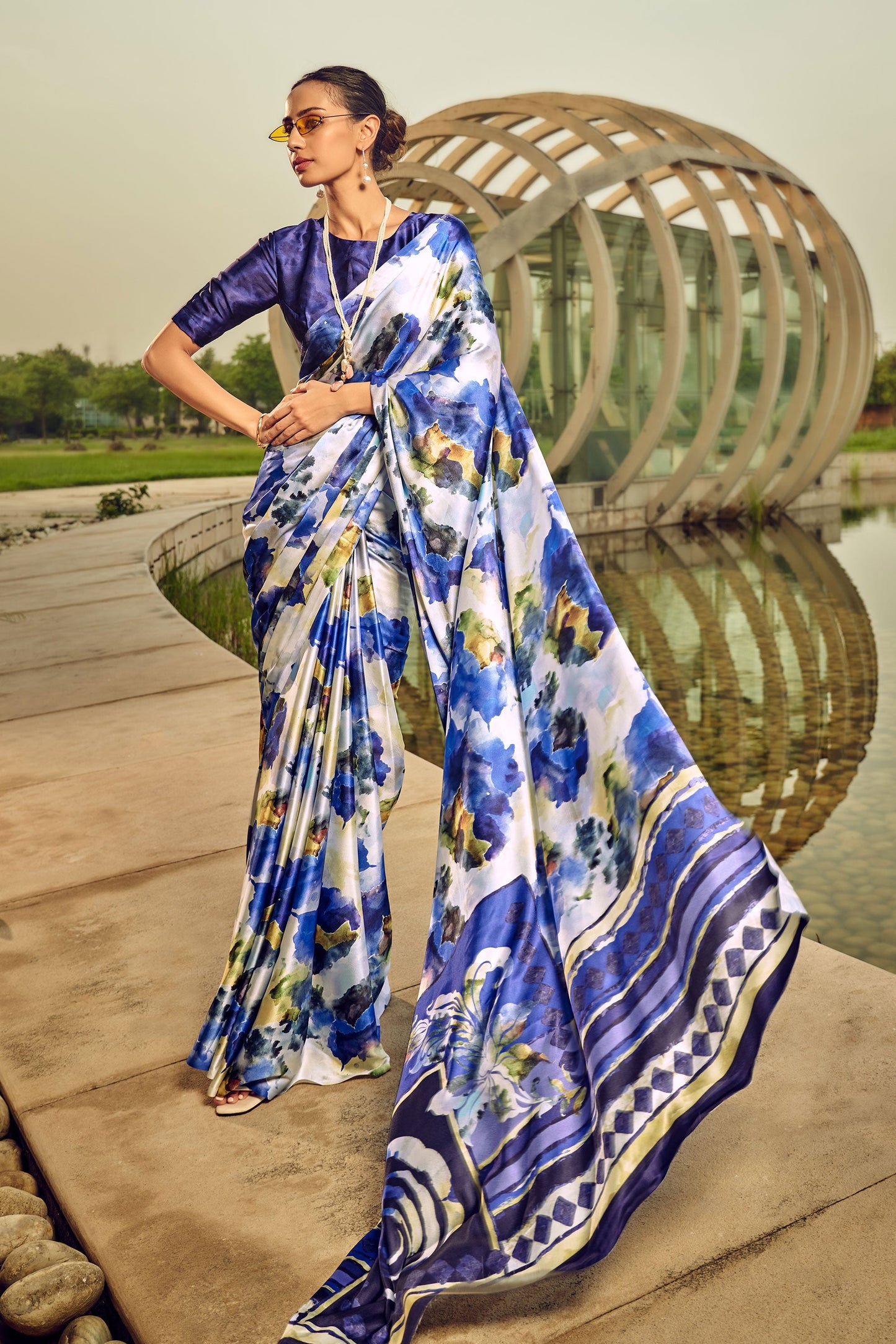 white-printed-satin-crepe-saree-zb130585_1_SareeButa.com